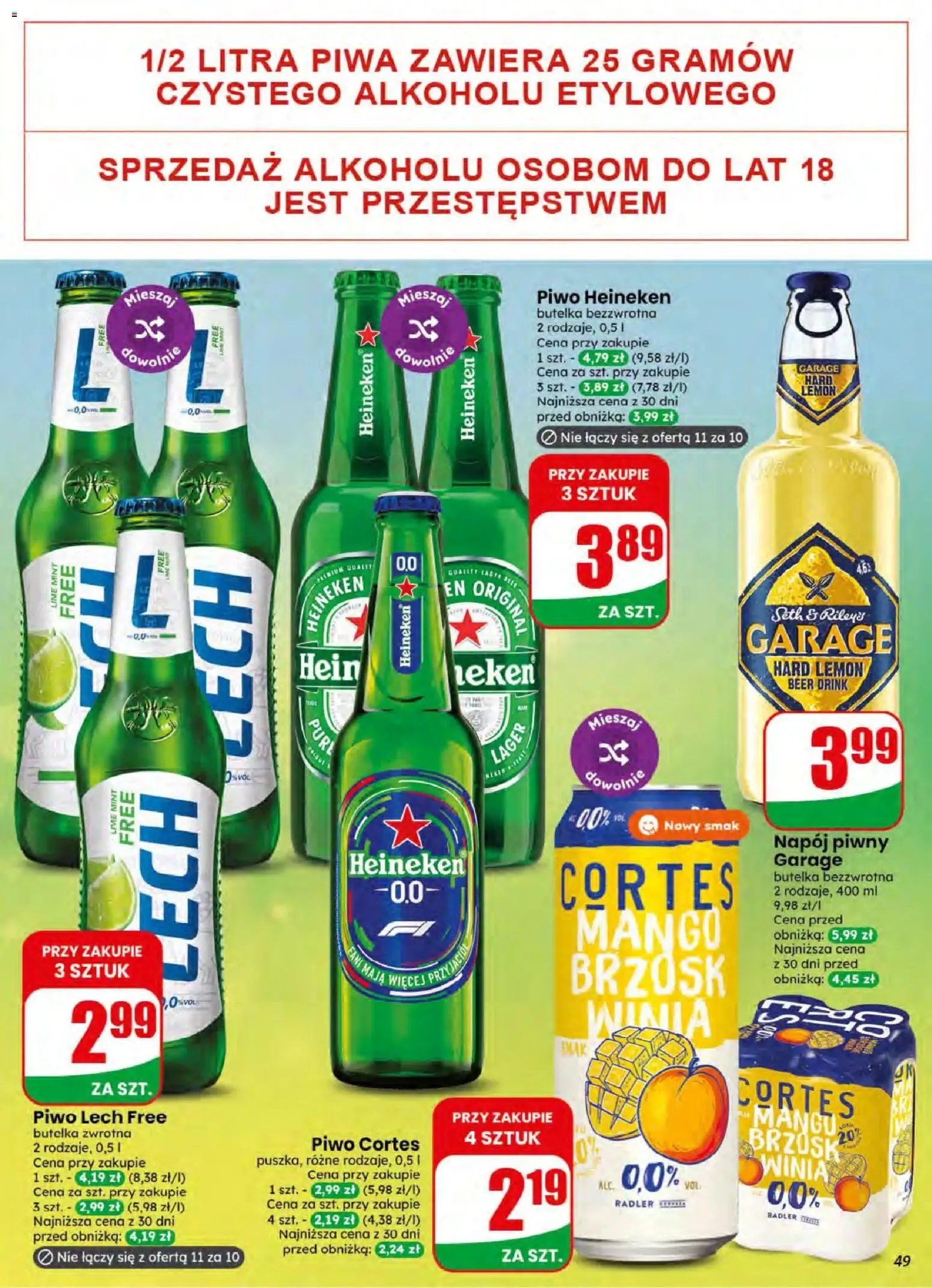 Dino gazetka od 08.07.2026 | Strona: 49 | Produkty: Mango, Piwo, Heineken