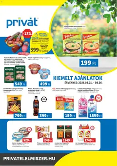 PRIVÁT Déli vármegyék - amely érvényes a következő dátumtól: 2026.08.21.