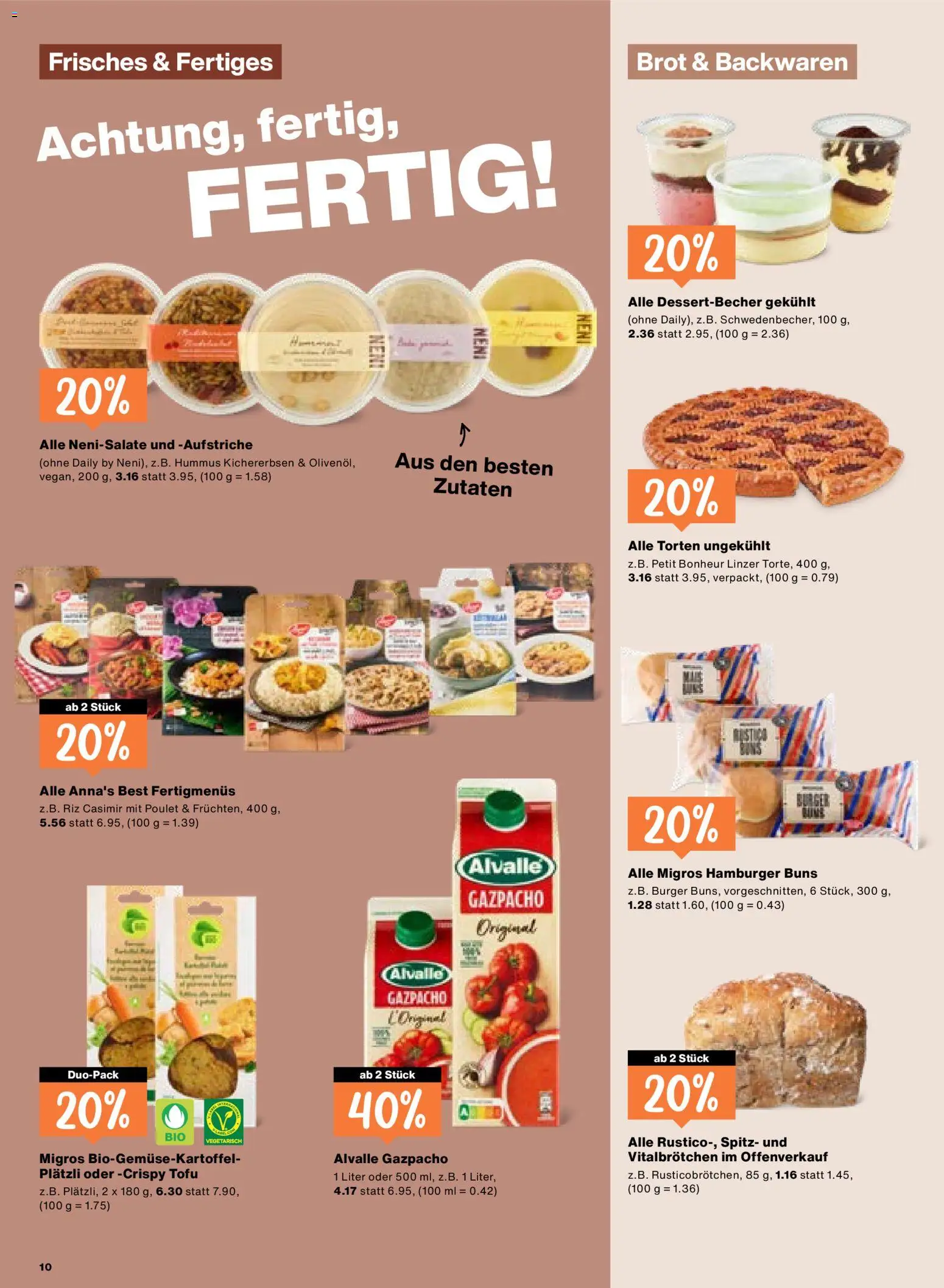 Migros aktionen – gültig ab 18.06.2026 | Seite: 10 | Produkte: Burger, Brot