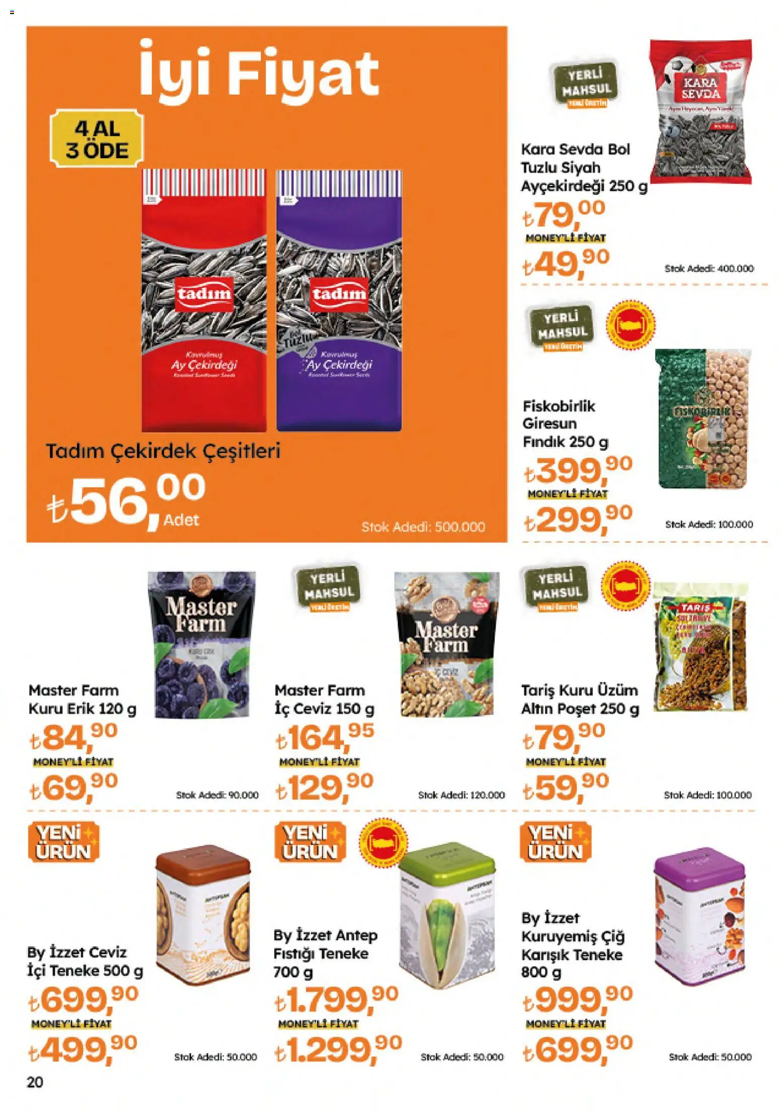 Migros Katalog - Migroskop - 09 Temmuz 2026 tarihinden itibaren geçerlidir | Sayfa: 20 | Ürünler: Erik, Fındık, Üzüm, Ceviz