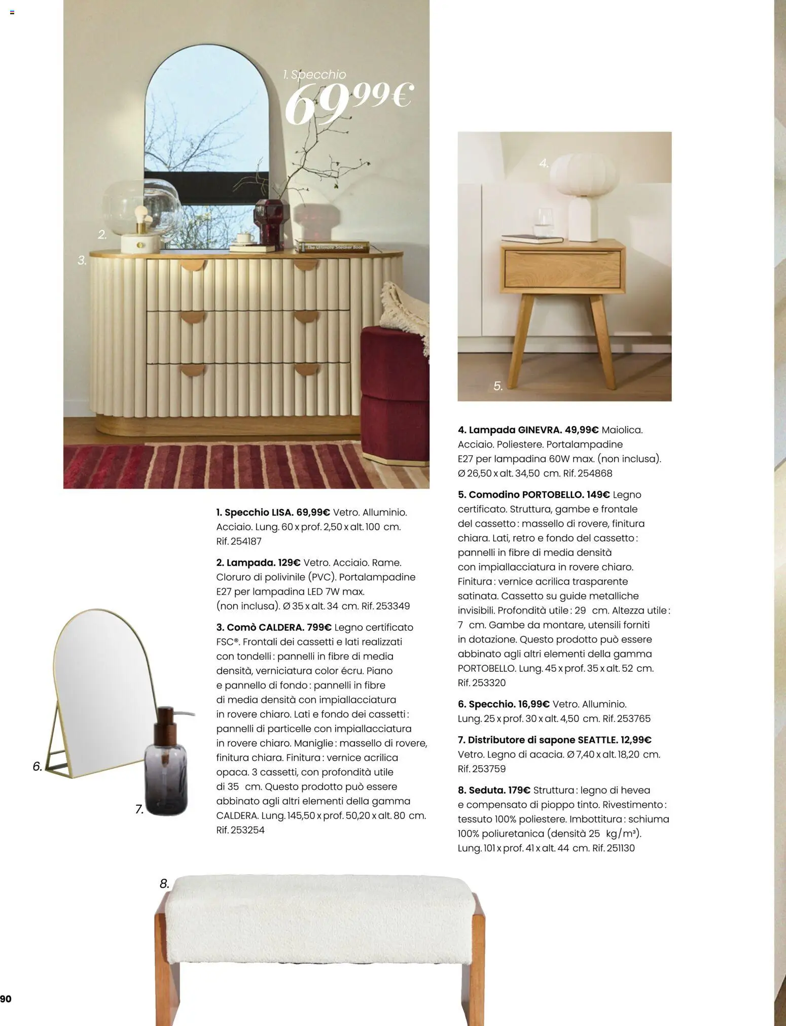 Volantino Maisons du Monde del 23/09/2026 | Pagina: 90 | Prodotti: Schiuma, Sapone, The, Comodino