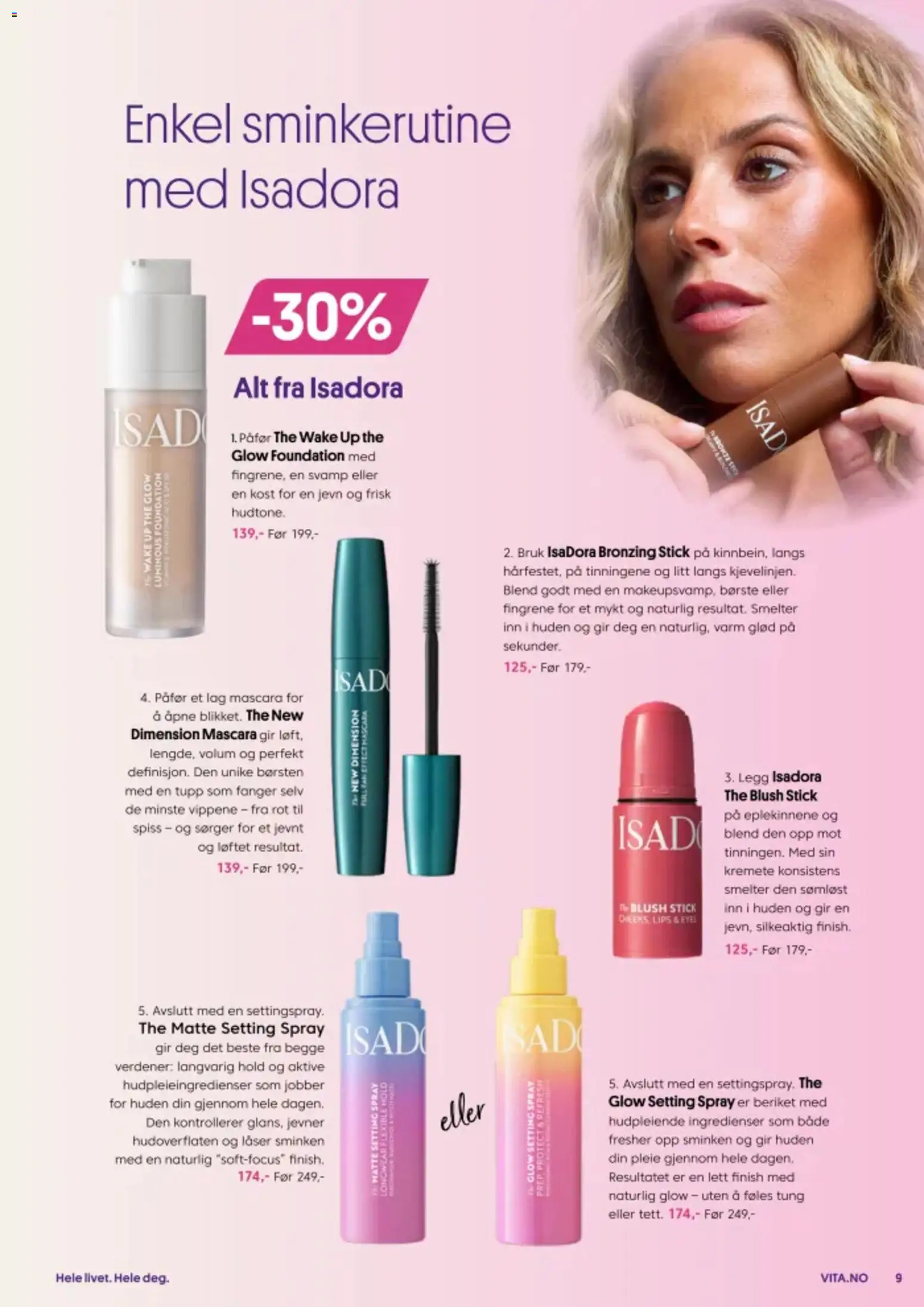 {H1} | Side: 9 | Produkter: Svamp, Strandväska, Børste, Blush
