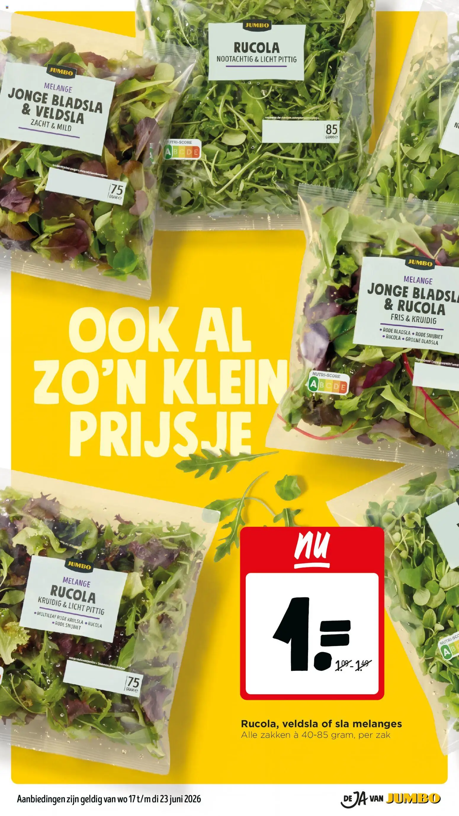 {H1} | Pagina: 7 | Producten: Sla, Rucola, Zak