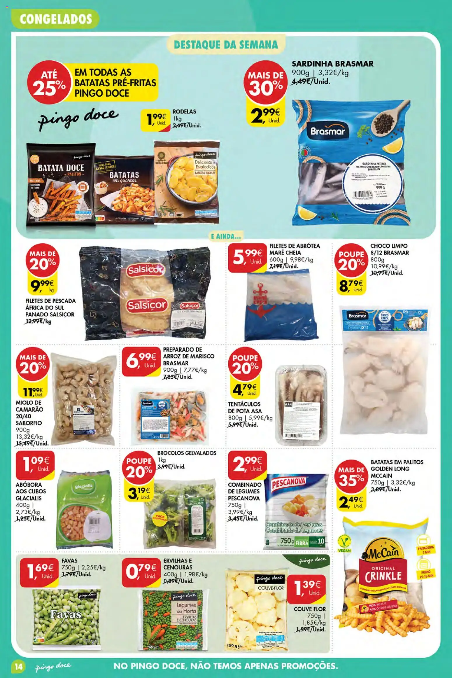 Pingo Doce folheto Poupe Esta Semana Açores │ válido de 15/10/2026 | Página: 14 | Produtos: Brócolos, Forno, Batatas, Couve