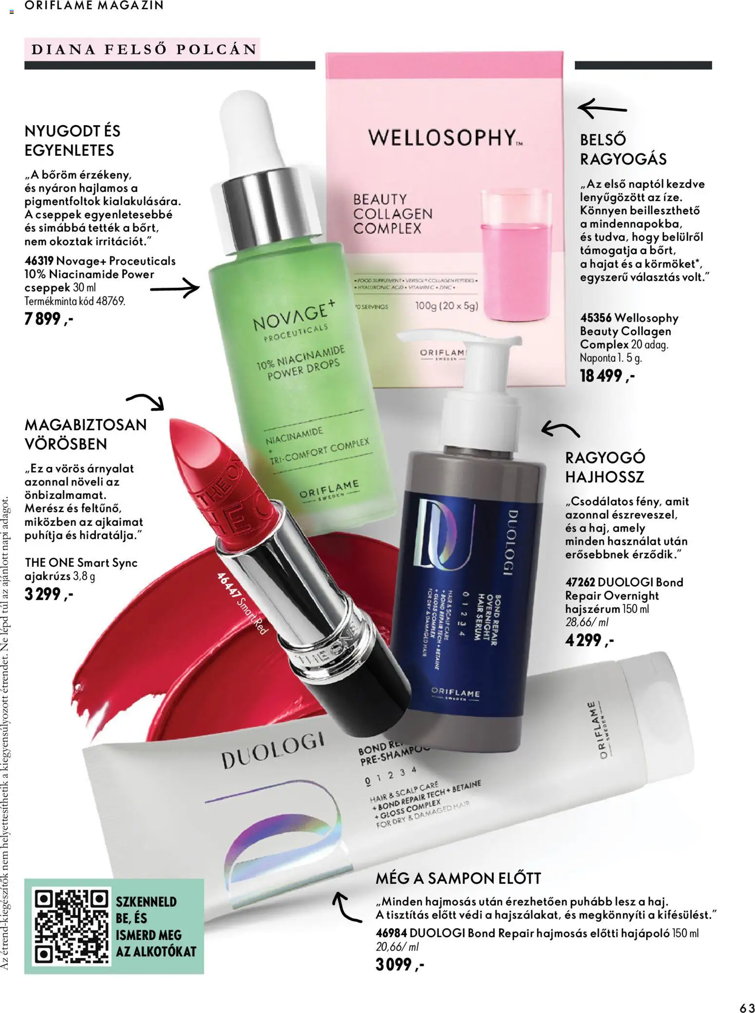 Oriflame akciós ujság - amely érvényes a következő dátumtól: 2026.09.30. | Oldal: 63 | Termékek: Vitamin, Felső, Magazin, Sampon