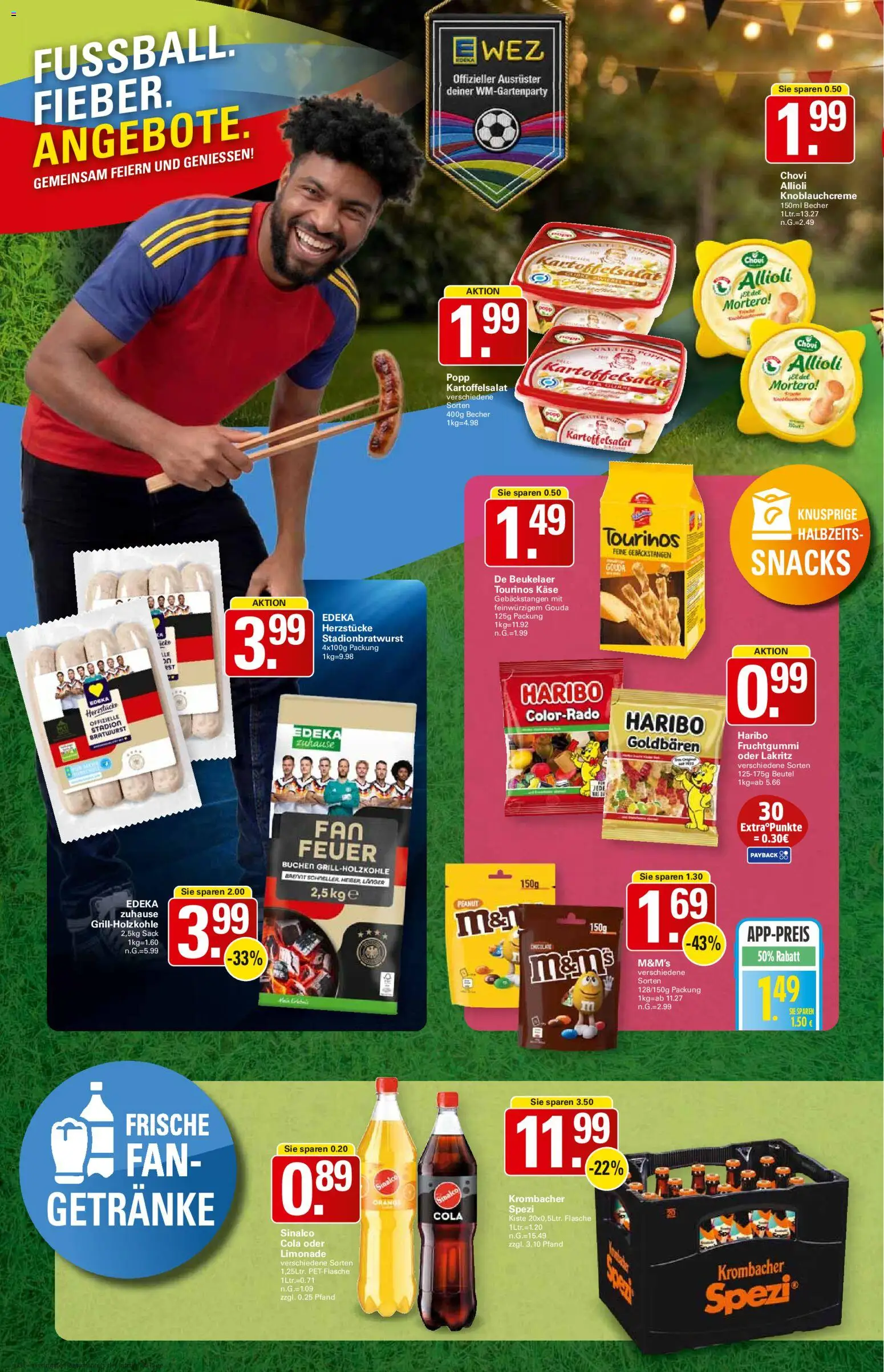 WEZ Prospekt – gültig ab 08.06.2026 | Seite: 4 | Produkte: Sinalco, Cola, Käse, Bratwurst
