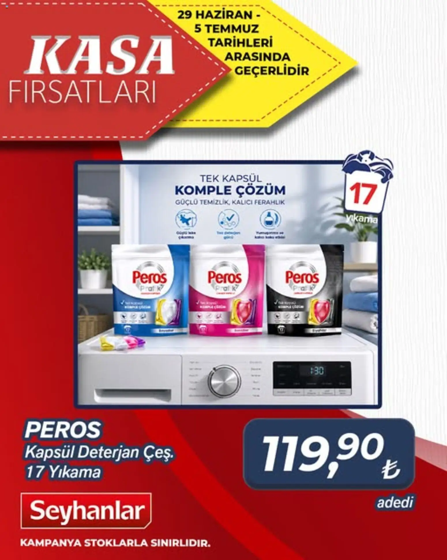 Seyhanlar Market - Katalog Kasa Fırsatları - 29 Haziran 2026 tarihinden itibaren geçerlidir | Sayfa: 3 | Ürünler: Deterjan, Kasa