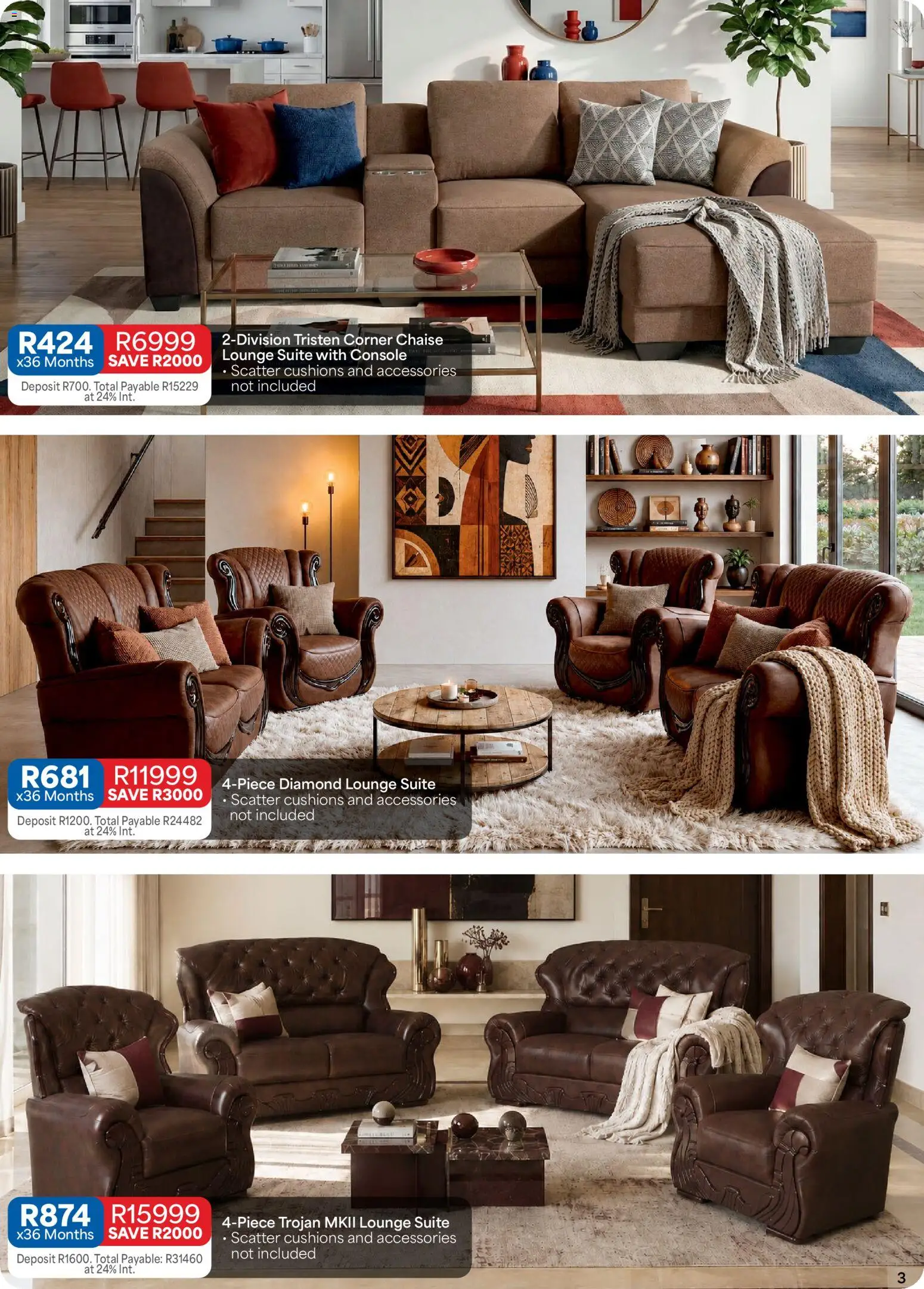 New OK Furniture catalogue – valid from 10/08/2026 | Page: 3 | Products: Lounge suite, Chaise