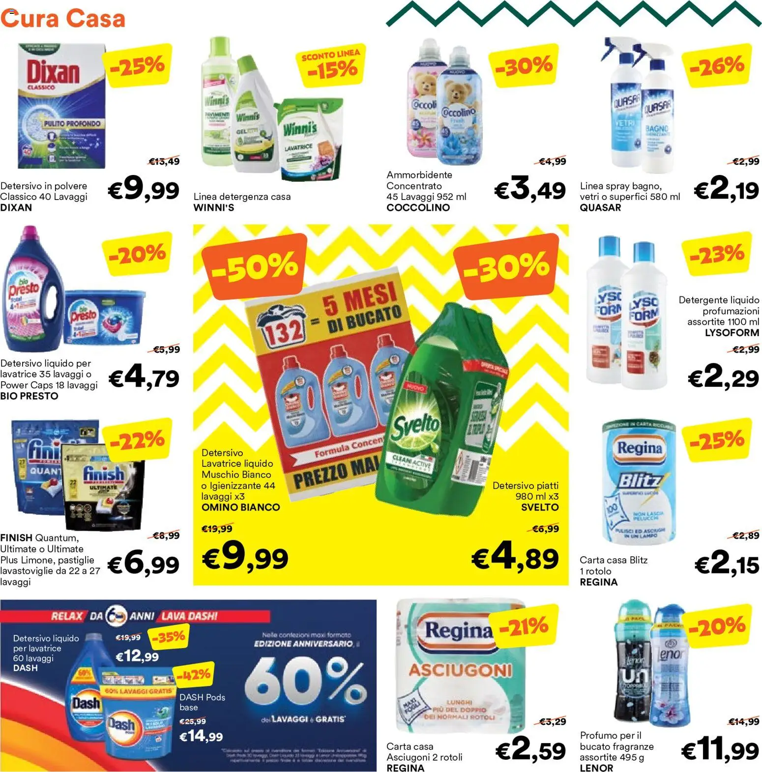 Volantino Unes del 17.06.2026 | Pagina: 22 | Prodotti: Detergente, Lavastoviglie, Bagno, Profumo