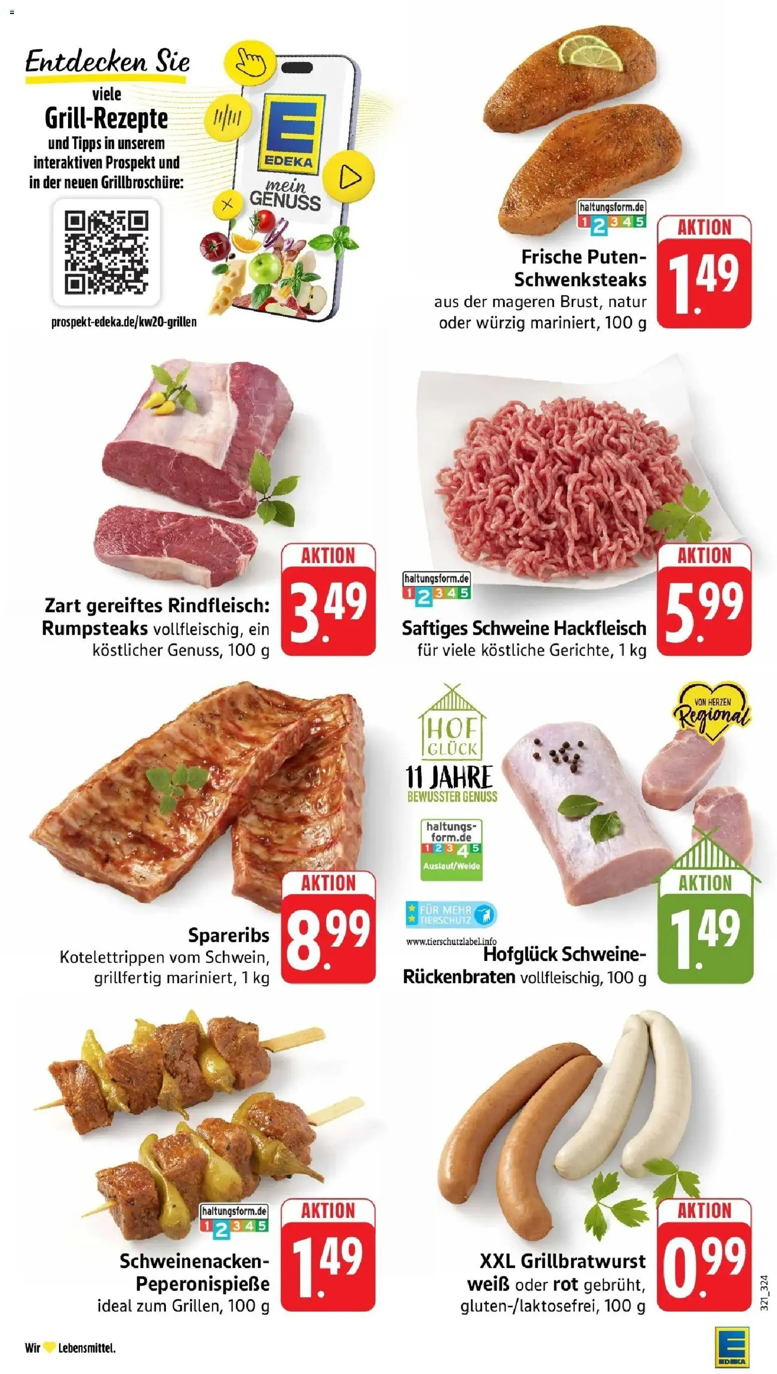 Edeka prospekt Steinfeld	 – gültig ab 10.05.2026 | Seite: 14 | Produkte: Schweinenacken, Rindfleisch, Hackfleisch