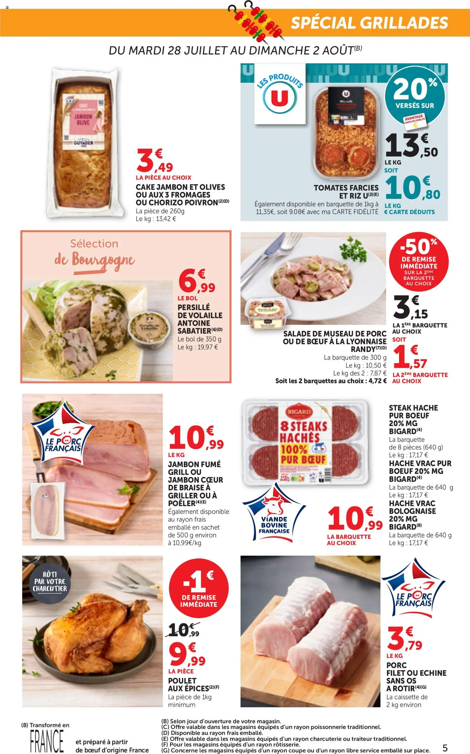 {H1} | Page: 5 | Produits: Grill, Volaille, Poissonnerie, Jambon