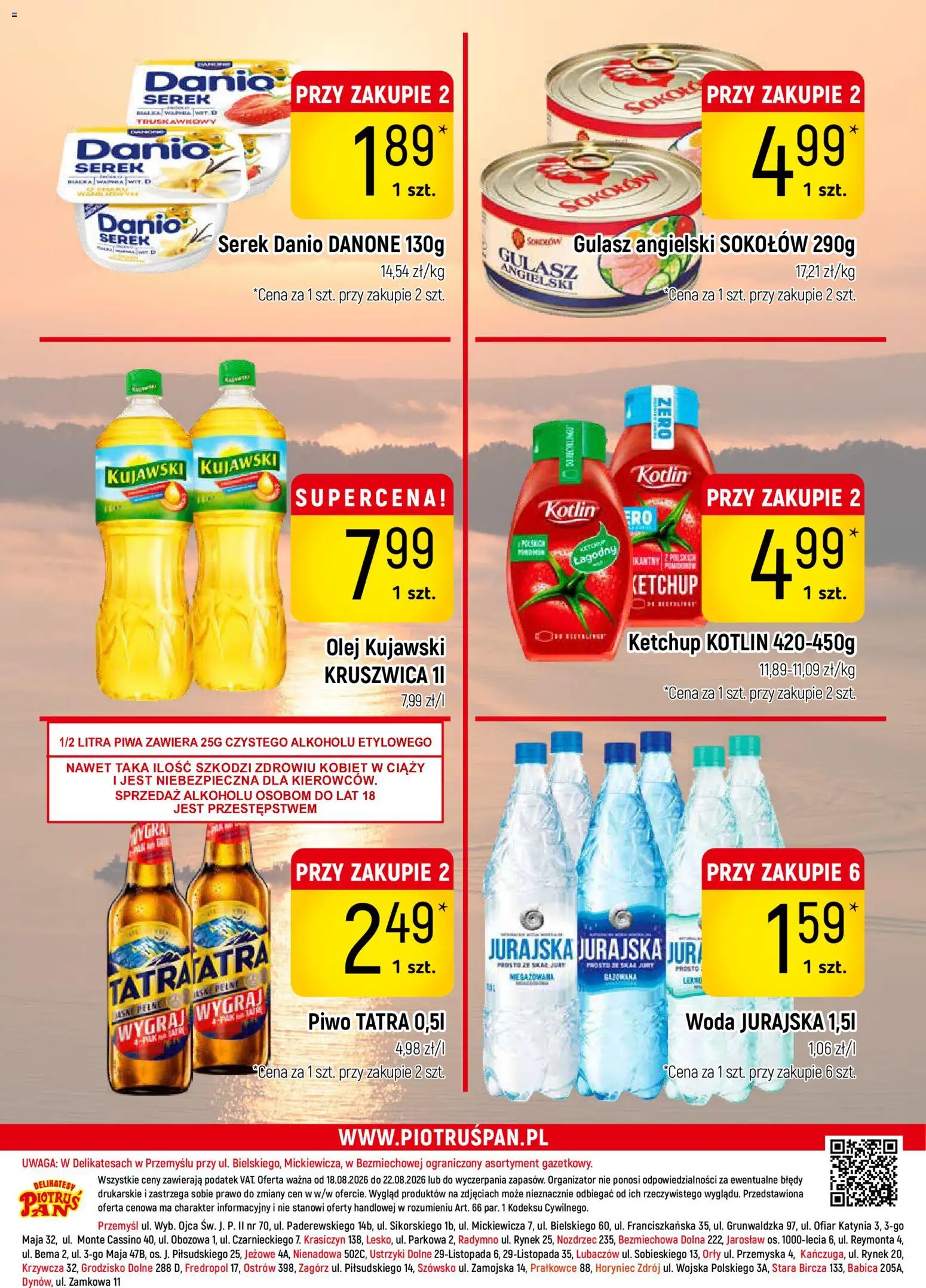 Piotruś Pan gazetka od 18.08.2026 | Strona: 16 | Produkty: Delikatesy, Gulasz angielski, Olej kujawski, Gulasz