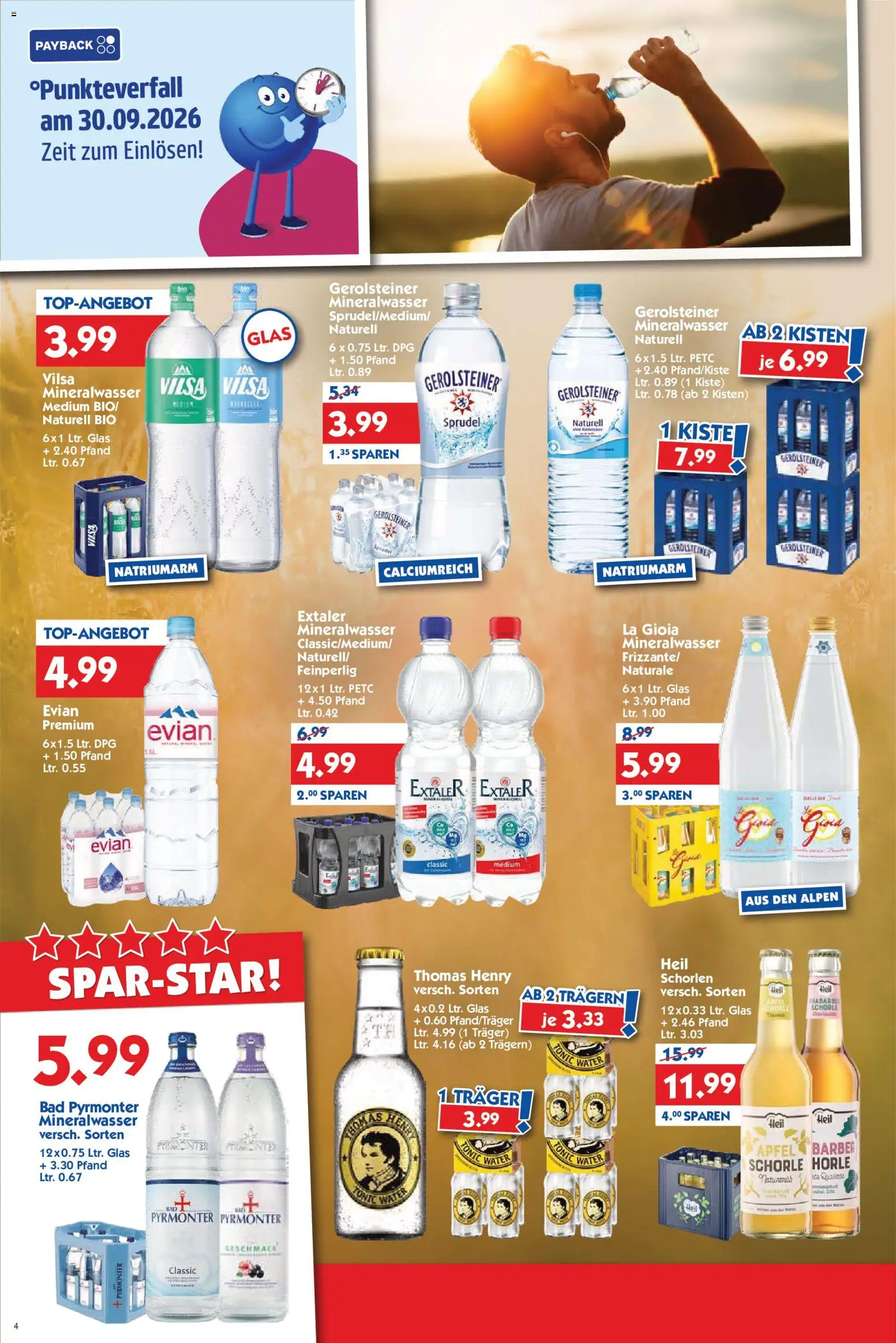 HOL’AB! Prospekt – gültig ab 21.09.2026 | Seite: 4 | Produkte: Bad, Äpfel, Mineralwasser, Gerolsteiner