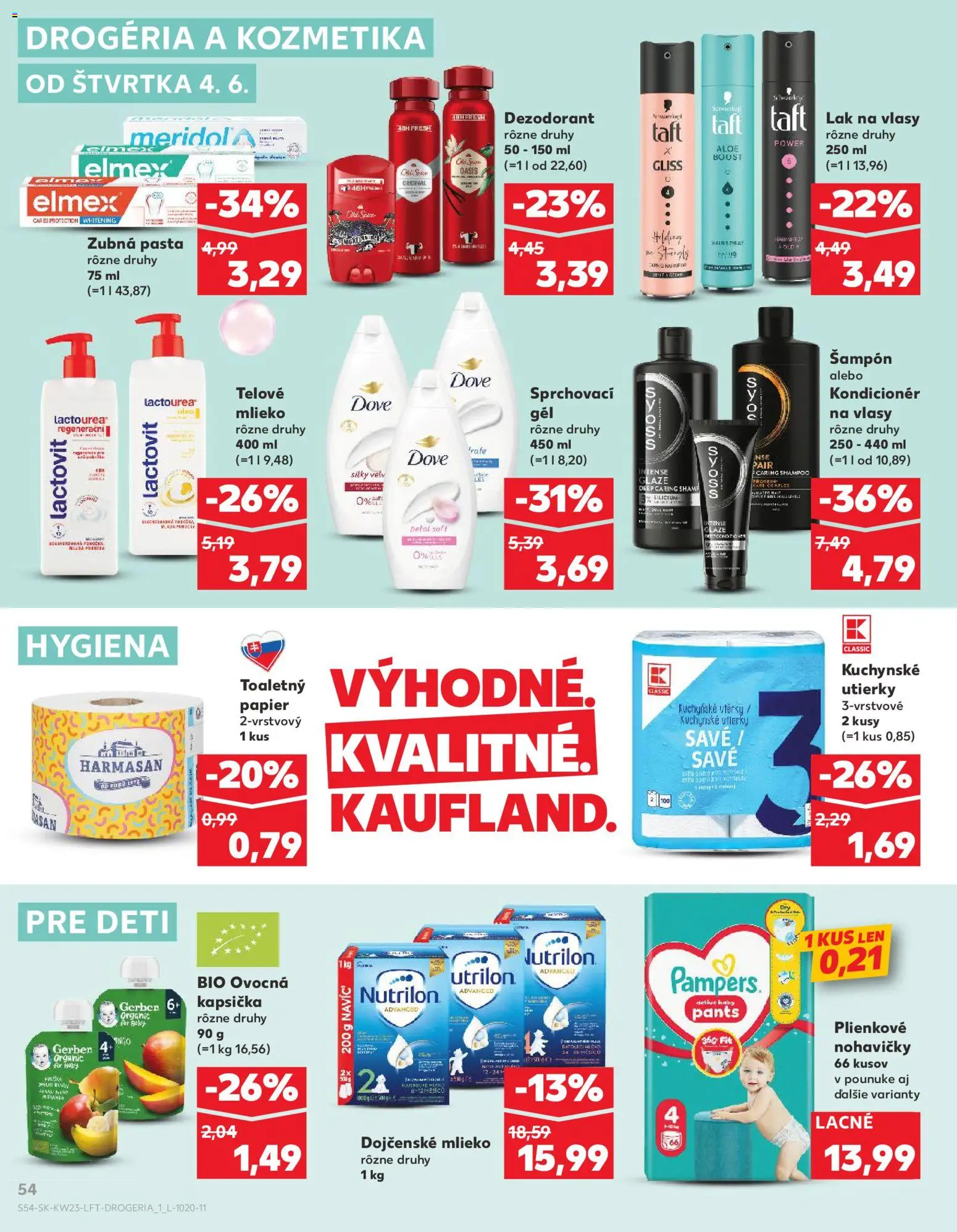 Nové Kaufland akcie – leták je platný od 04.06.2026 | Strana: 54