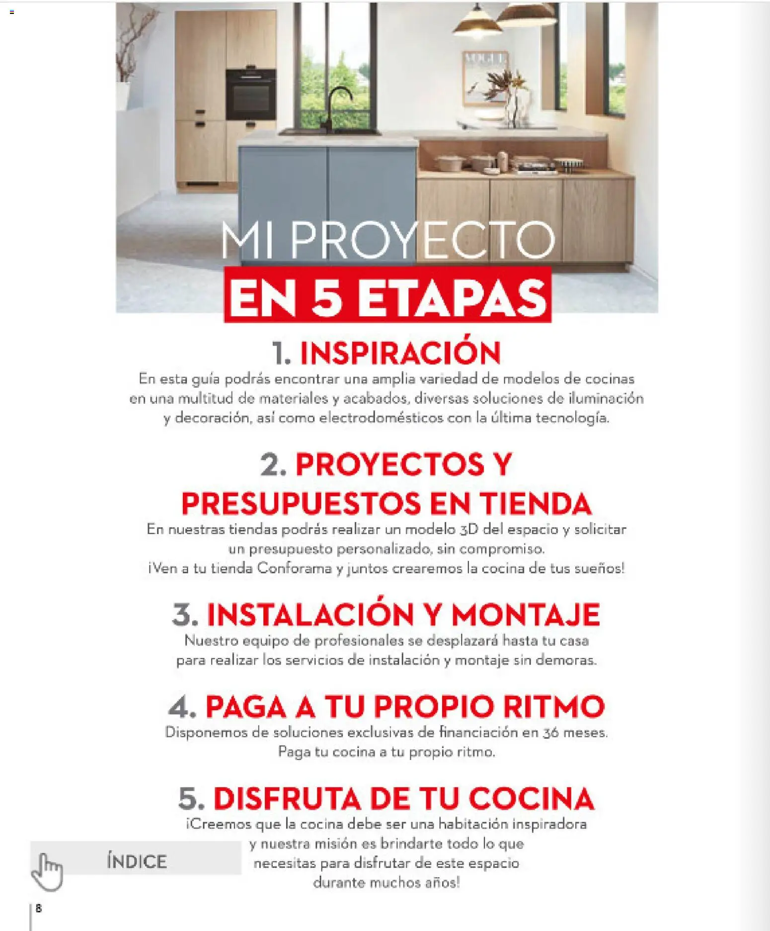 Conforama folleto │ válido desde el 16.04.2026 | Página: 8 | Productos: Cocina, Galette de chaise