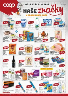 Náhled letáku Terno leták - COOP naše super ceny od 23.09.2026 | Strana: 2 | Produkty: Smetanový jogurt, Jogurt, Toaletní papír, Přepravka