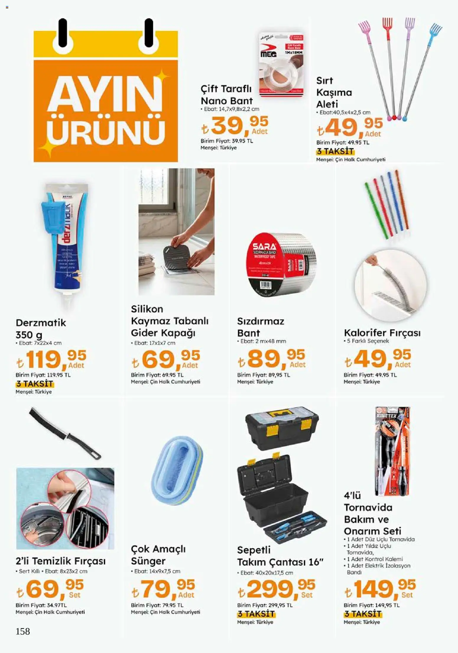 Migros Katalog - 5M Migroskop Dijital - 08 Ekim 2026 tarihinden itibaren geçerlidir | Sayfa: 158 | Ürünler: Çift taraflı, Cin, Bant
