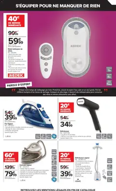 Carrefour - Prévisualisation de Carrefour Passez l'automne connecté à vos envies valide à partir de 25/09/2026 | Page: 9 | Produits: Pinces, Robot, Centrale vapeur, Télécommande