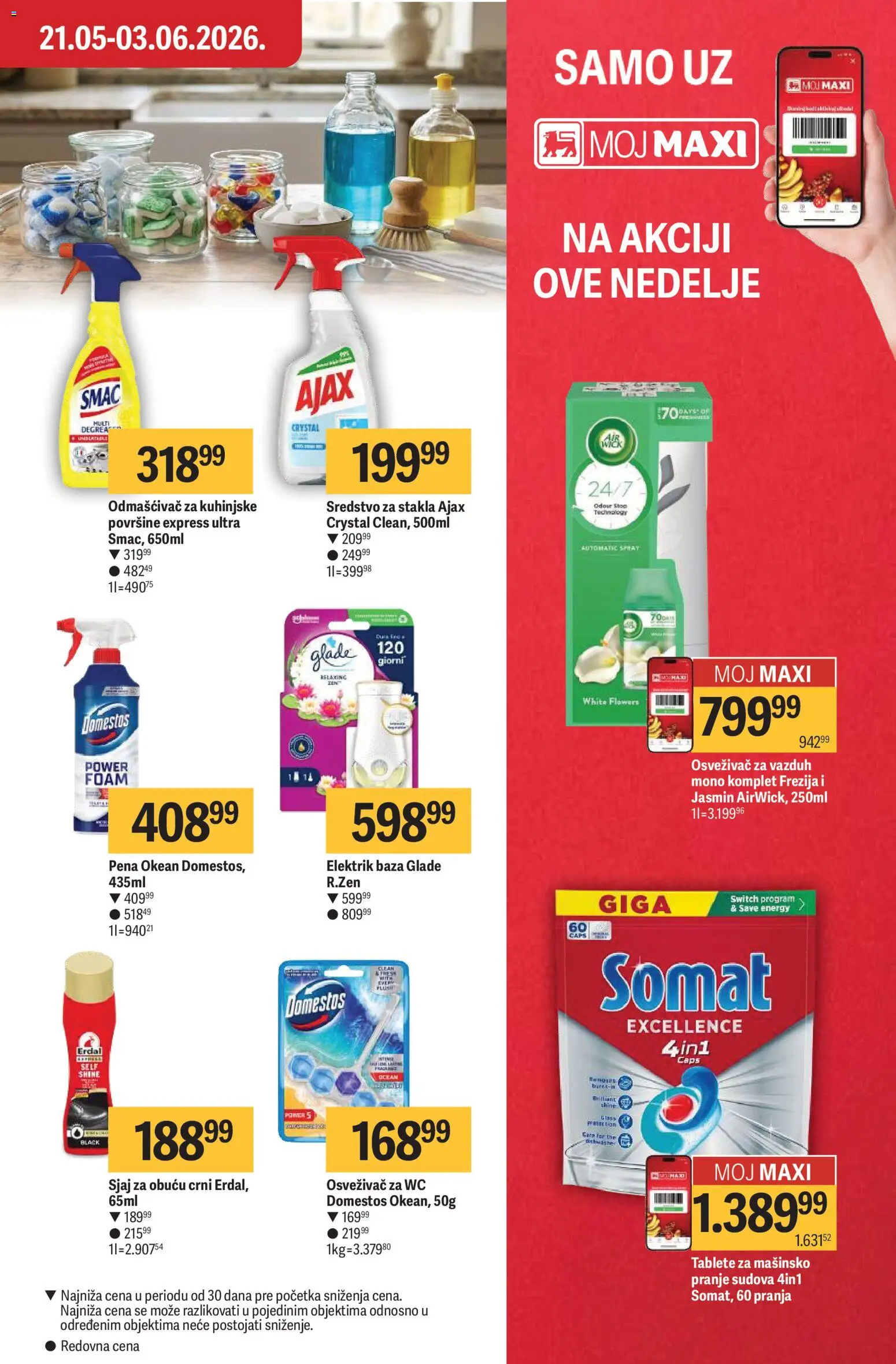 Maxi katalog - važi od 28.05.2026 | Strana: 33 | Proizvode: Somat, Wc, Ajax