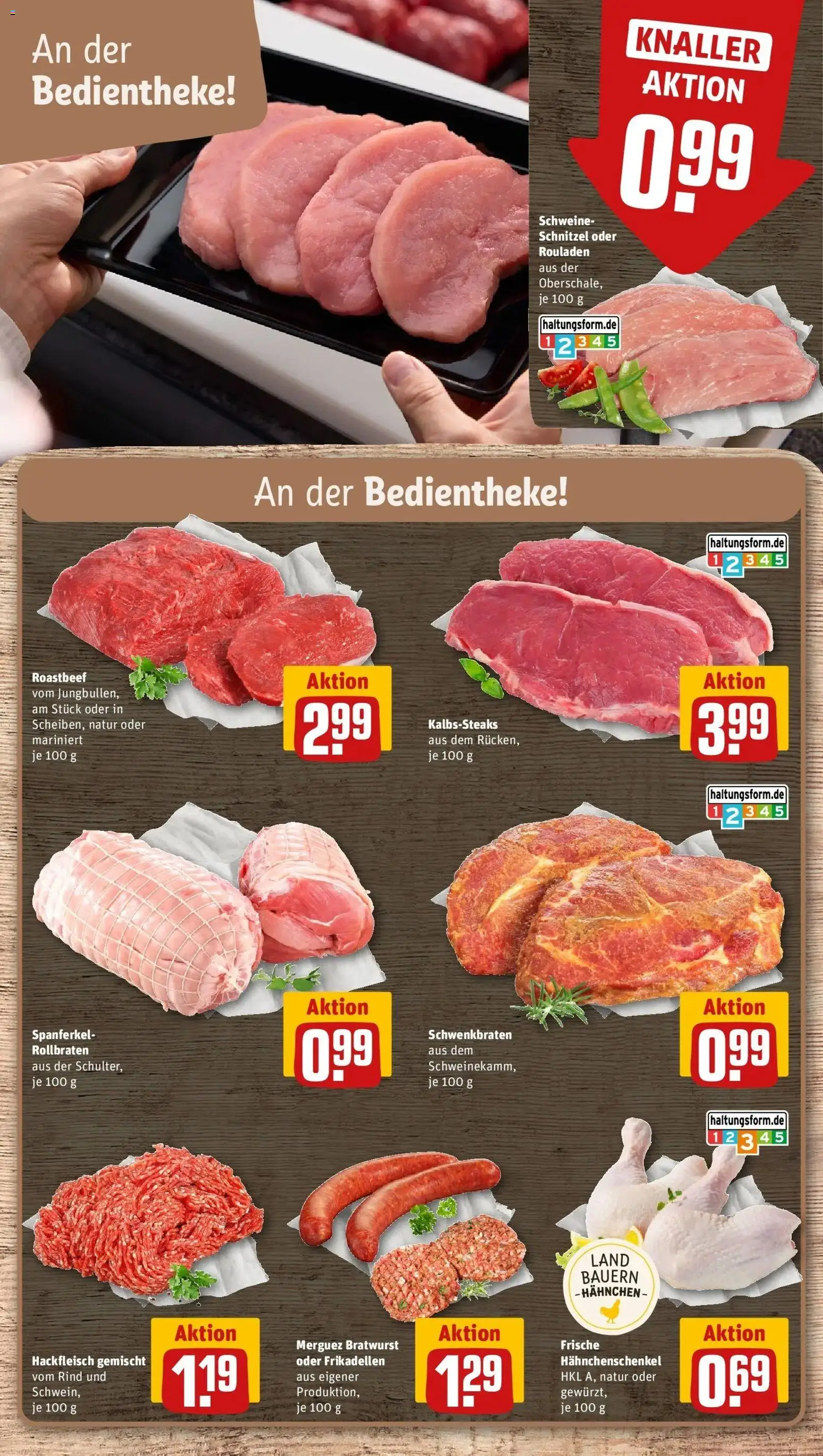 REWE Prospekt ab 07.09.2026 zum Blättern » Angebote | Seite: 8 | Produkte: Hahnchen, Bratwurst, Schnitzel, Roastbeef