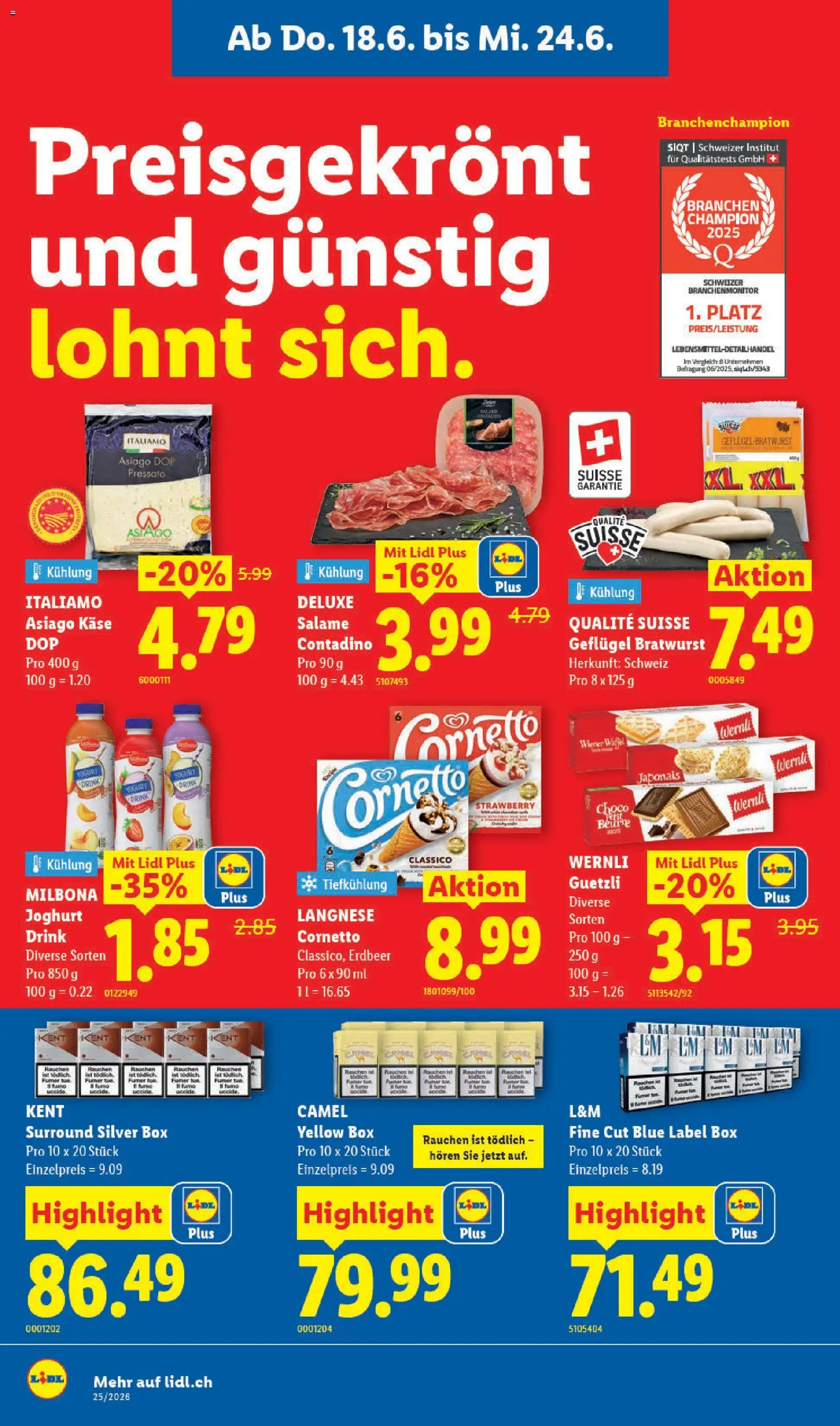 Lidl aktionen – gültig ab 18.06.2026 | Seite: 10 | Produkte: Box, Käse, Joghurt