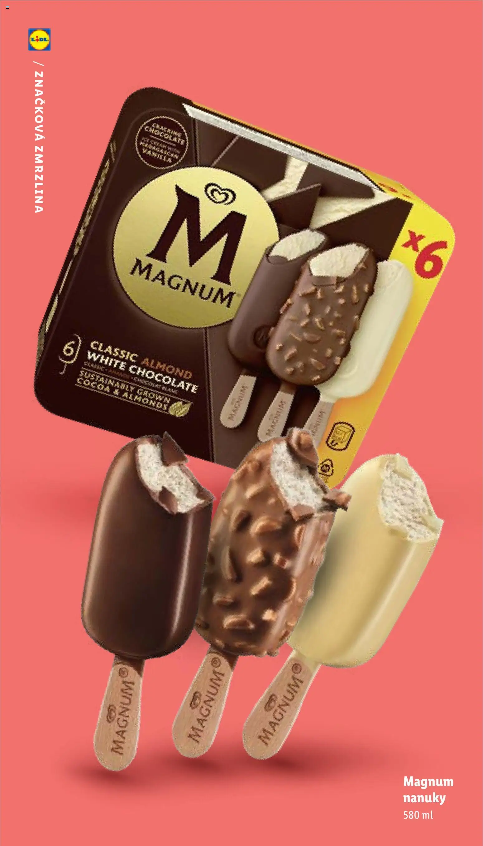 Nové Lidl akcie – leták je platný od 05.05.2026 | Strana: 35 | Produkty: Zmrzlina, Magnum, Nanuky