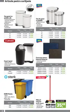 Ofertele Metro valabile de la 01.04.2026 | Pagină: 24 | Produse: Mătură, Coș, Mochetă