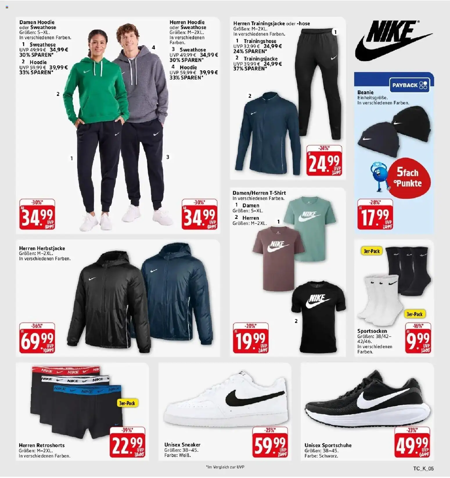 E center Prospekt Kirchheim-Teck (ab 28.09.2026) zum Blättern | Seite: 62 | Produkte: Trainingsjacke, Trainingshose, Hoodie, Hose