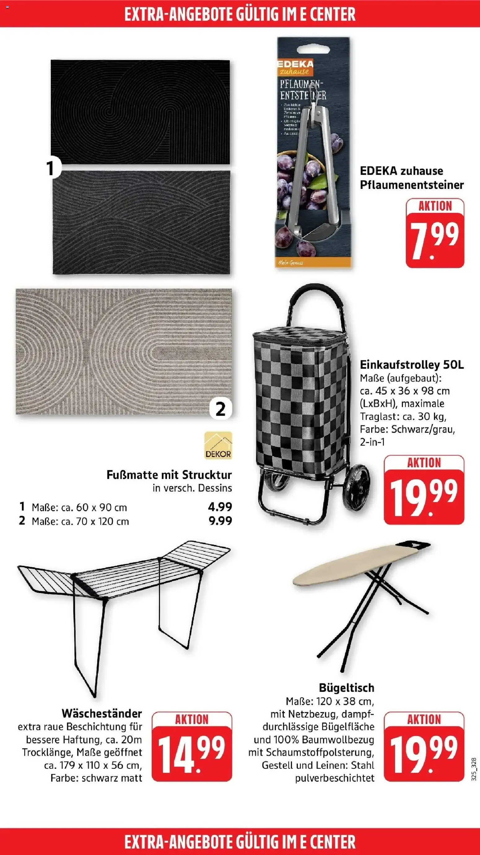 Edeka Prospekt Offenbach (ab 31.08.2026) » Angebote Online | Seite: 57 | Produkte: Pflaumen, Fußmatte, Waschestander