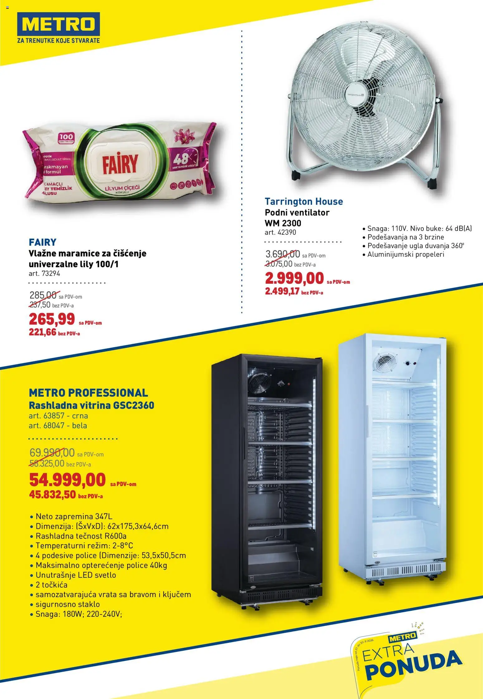 Metro katalog - važi od 27.06.2026 | Strana: 3 | Proizvode: Ventilator, Vrata, Vlažne maramice