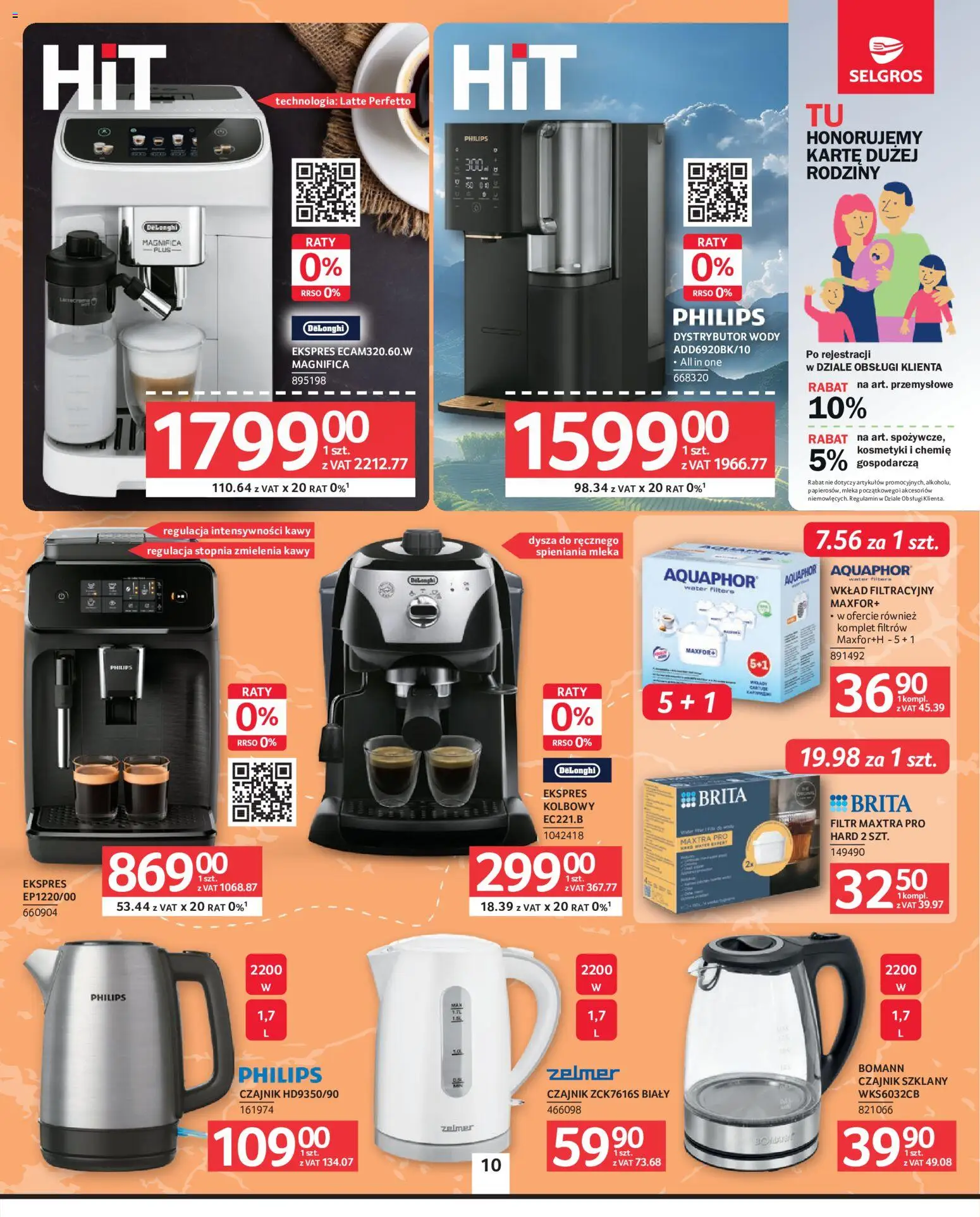 Selgros cash&carry gazetka - Oferta przemysłowa od 16.07.2026 | Strona: 12 | Produkty: Kosmetyki, Czajnik, Mleka