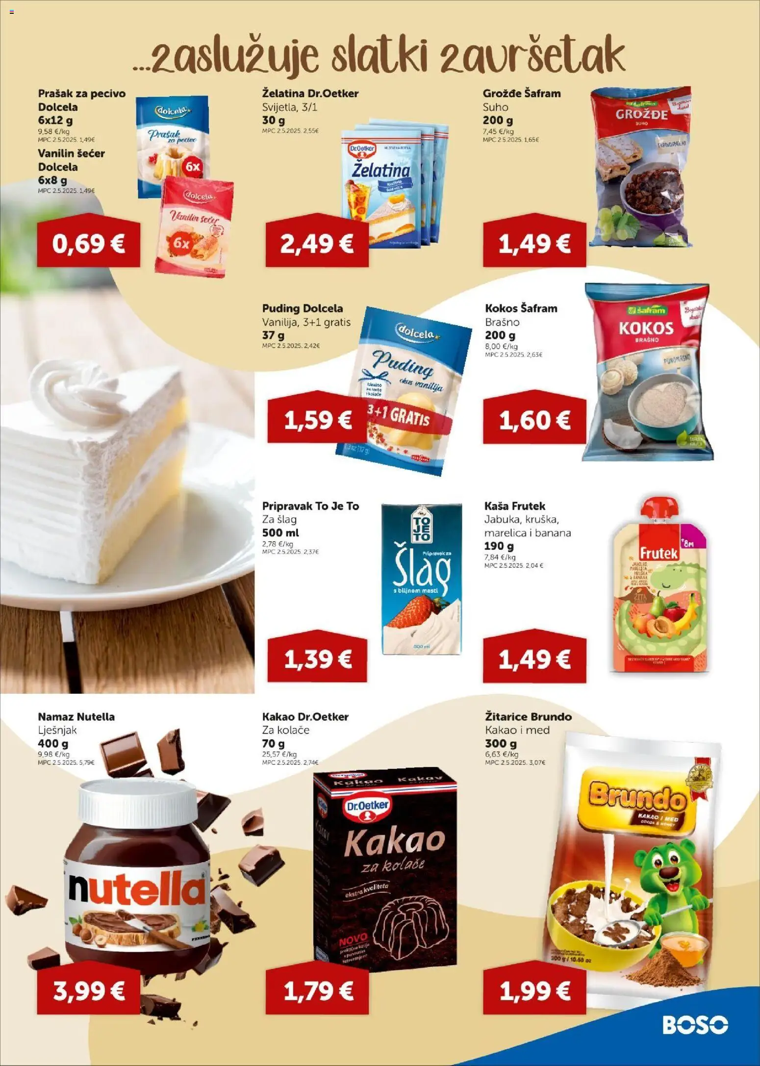 Boso katalog | vrijedi od 30.07.2026 | Stranica: 7 | Proizvodi: Med, Puding, Kakao, Vanilin šećer