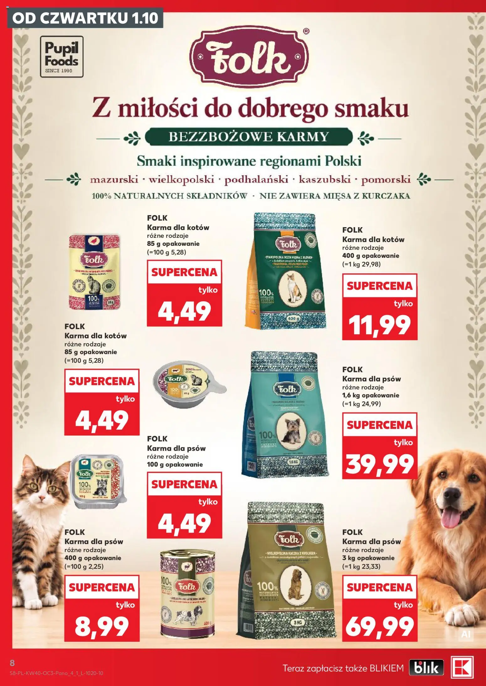 Kaufland Polsko leták - Katalog z karmami i akcesoriami dla zwierzaków od 01.10.2026 | Strana: 8
