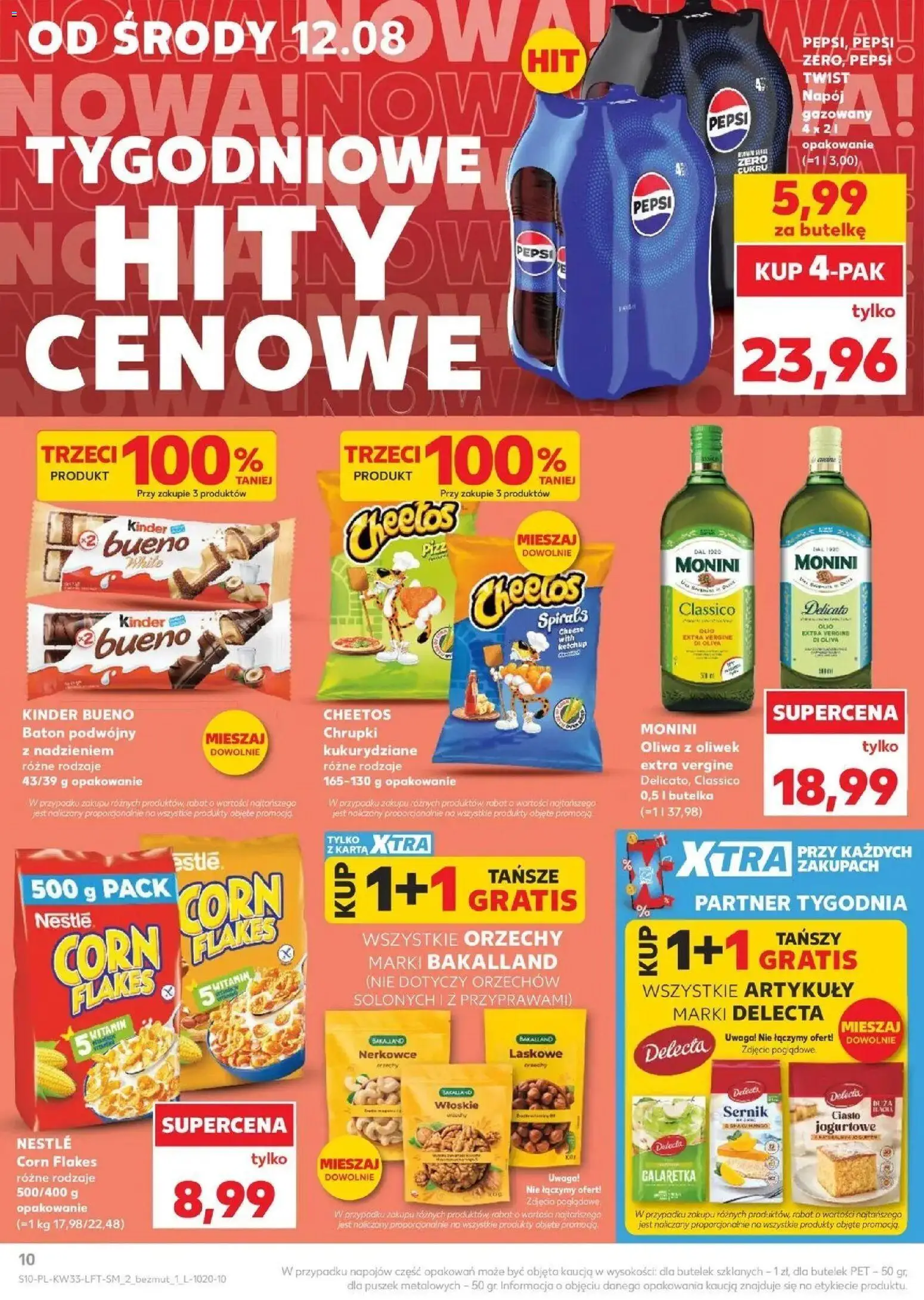 Kaufland - Kaufland Gazetka Tygodnia ważne do 19.08 od 12.08.2026 - od jutra PDF | Strona: 10 | Produkty: Ketchup, Oliwa z oliwek, Pepsi, Orzechy laskowe