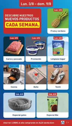 Vista previa Cocina, Freidora de aire válido desde el 03/08/2026 | Página: 3 | Productos: Pescado, Cocina, Lavavajillas, Baño