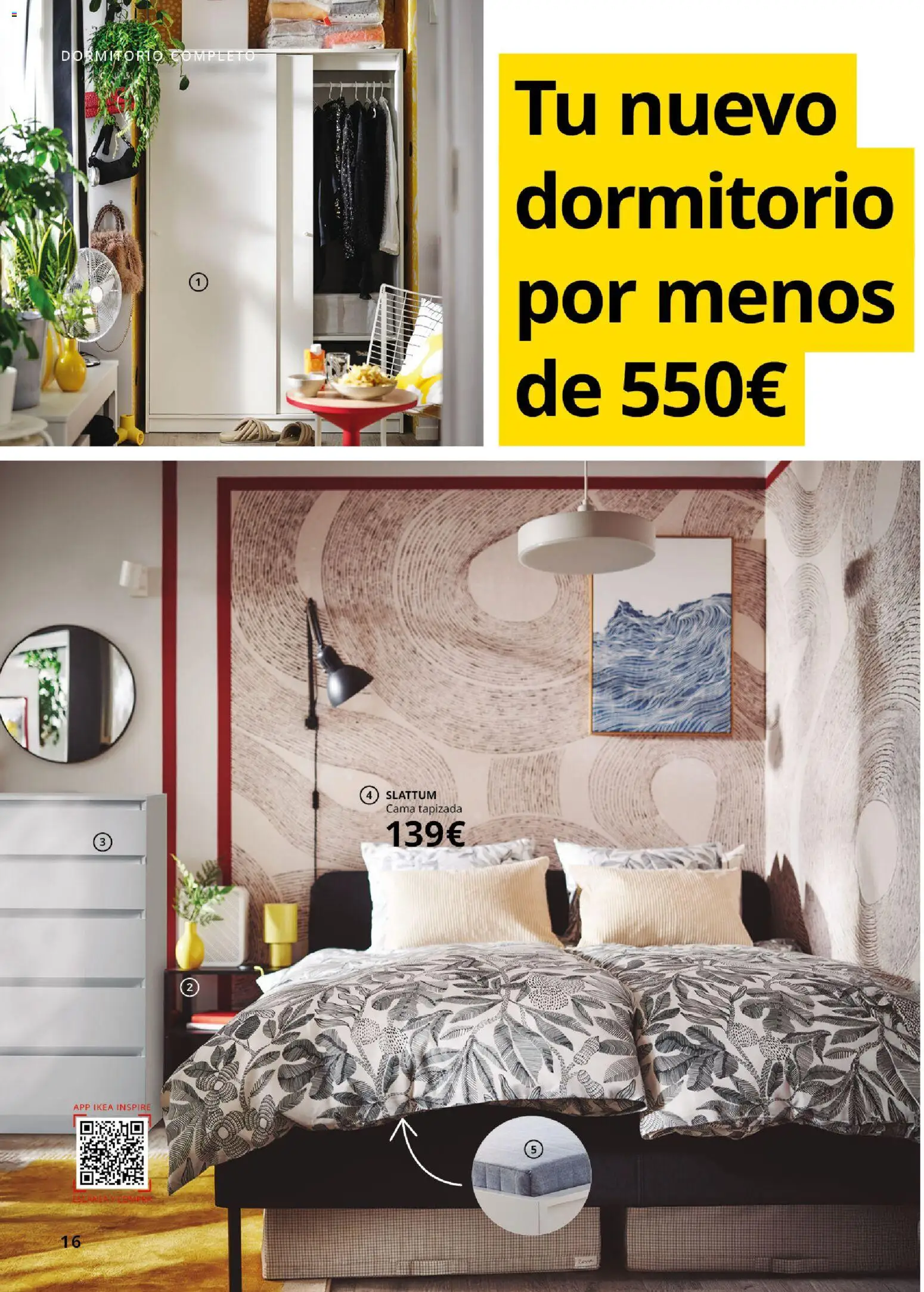 Catálogo IKEA Dormitorios │ válido desde el 01/02/2026 | Página: 16 | Productos: Cama