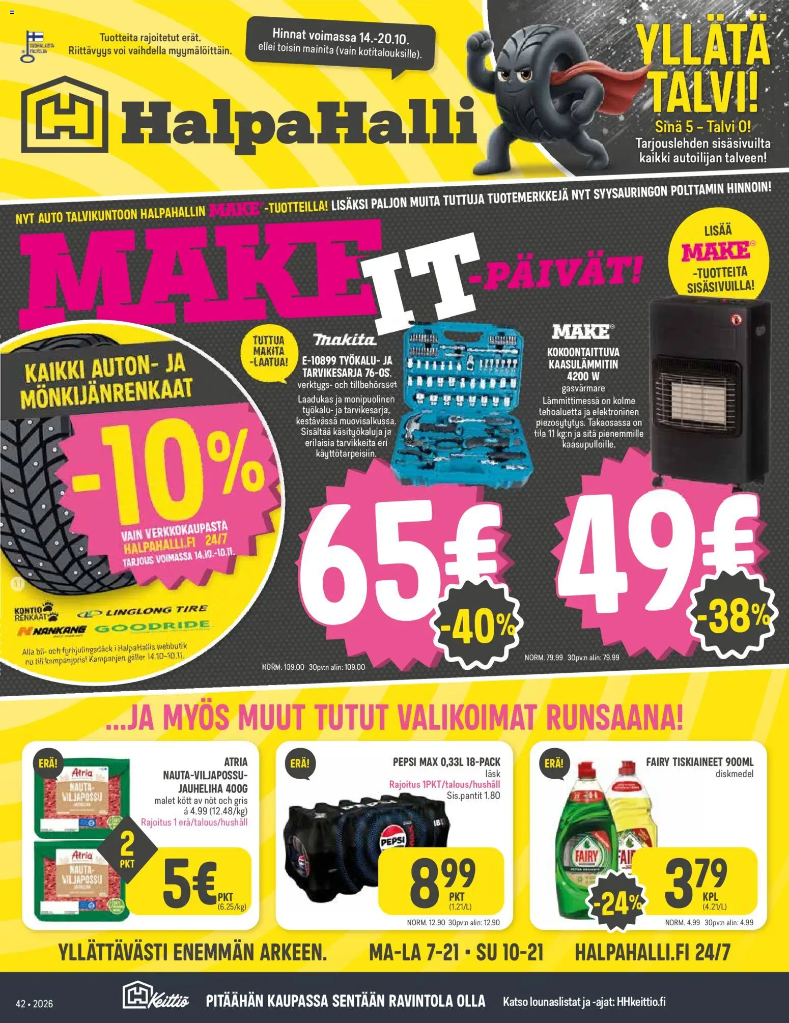 Halpa Halli tarjoukset – voimassa 14/10/2026 alkaen | Sivu: 1