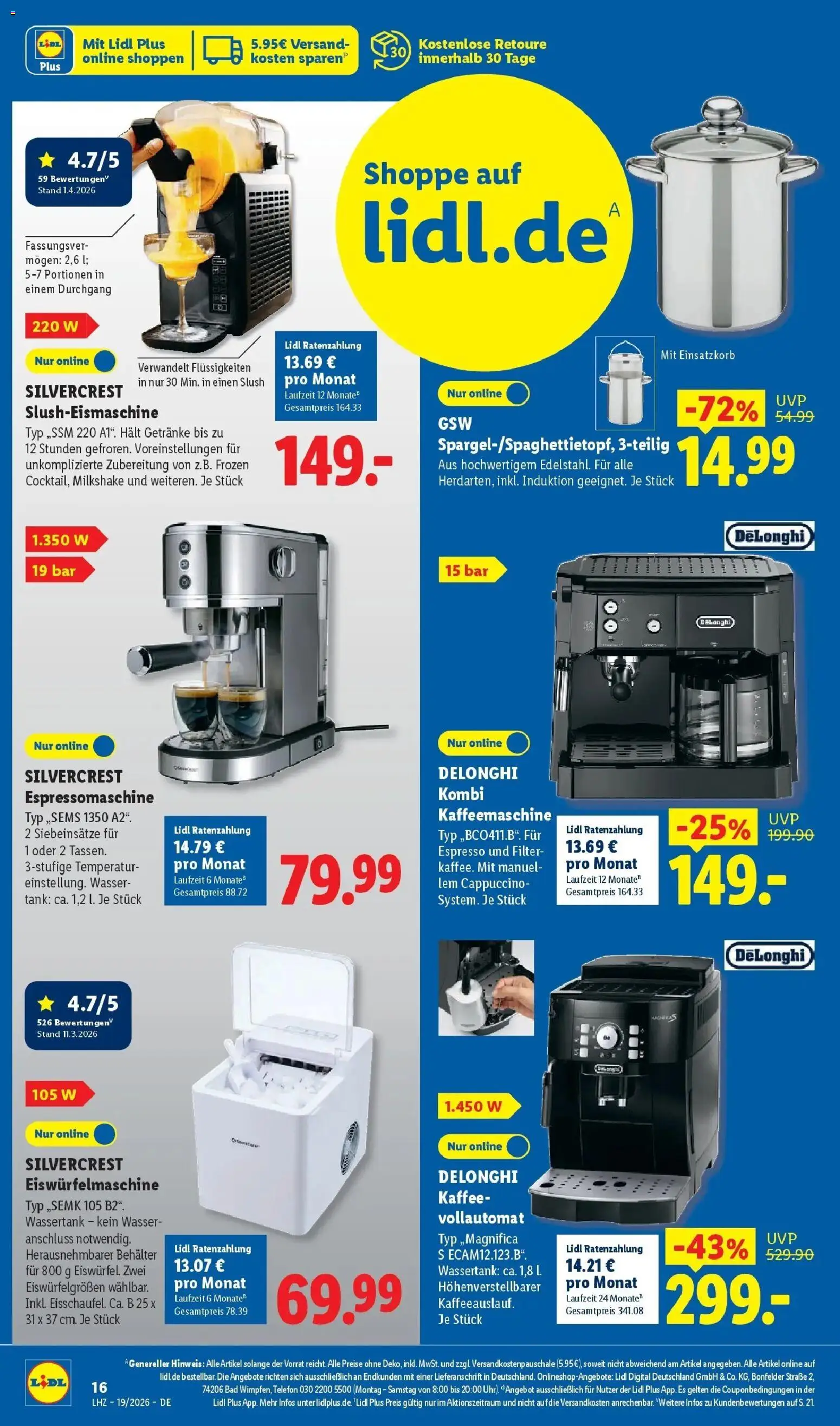 Lidl Prospekt Mahlow – gültig ab 04.05.2026 | Seite: 30 | Produkte: Kaffee, Bad, Wasser, Telefon