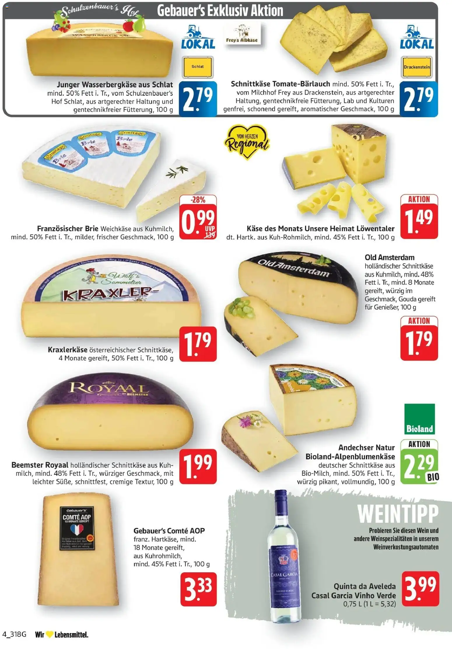 Edeka prospekt Göppingen – gültig ab 13.07.2026 | Seite: 4 | Produkte: Käse, Gouda, Wein