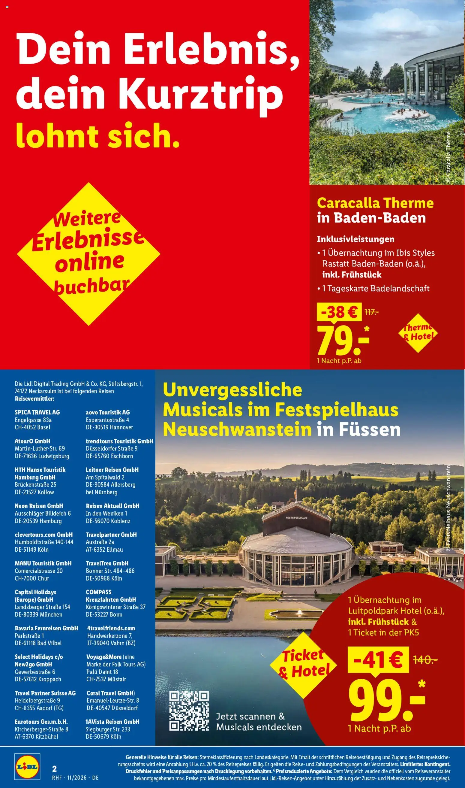 Lidl Reisen Prospekt – gültig ab 28.10.2026 | Seite: 2