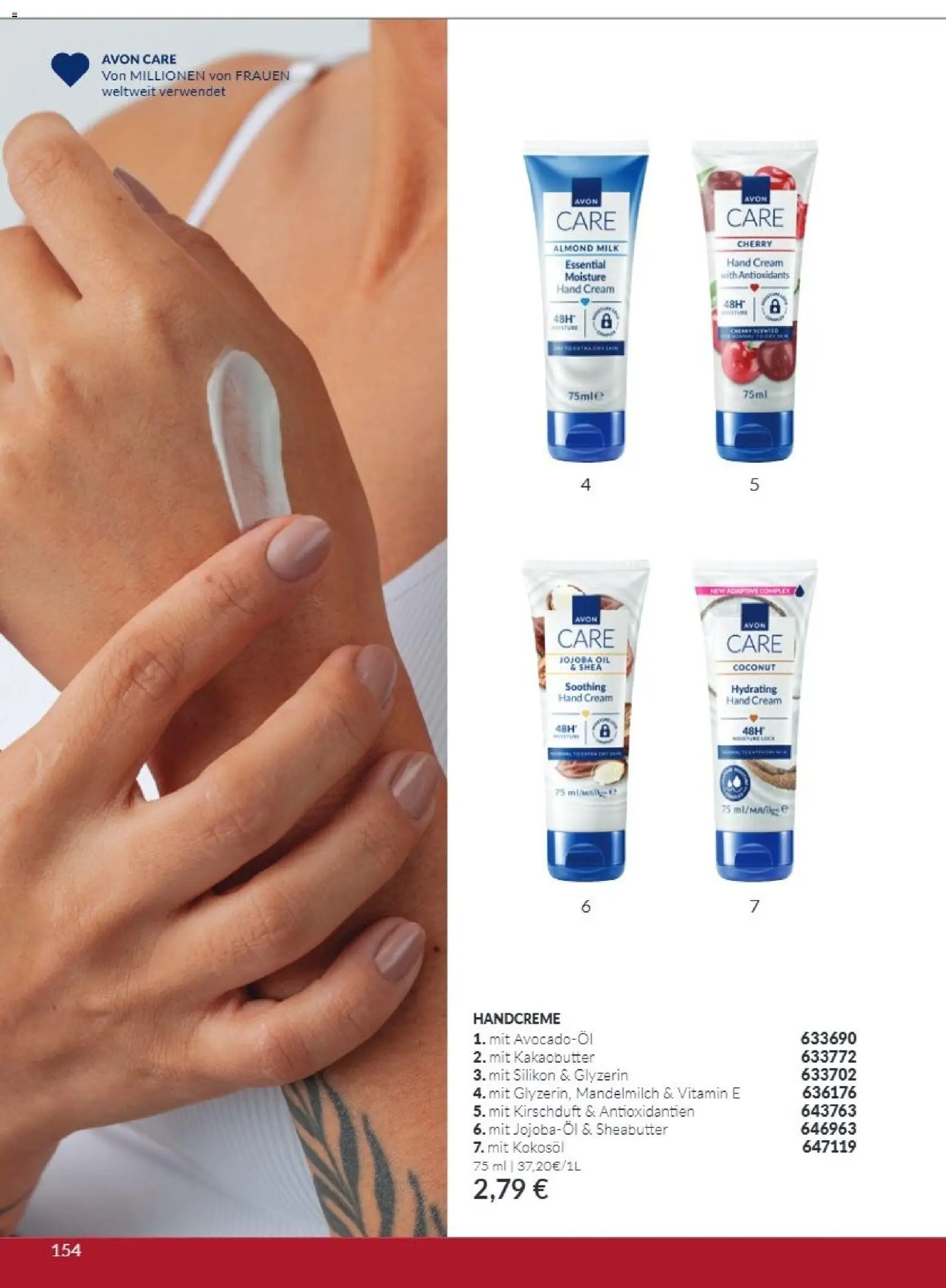 AVON Katalog Oktober 2026 – gültig ab 01.10.2026 | Seite: 154 | Produkte: Kakaobutter, Handcreme