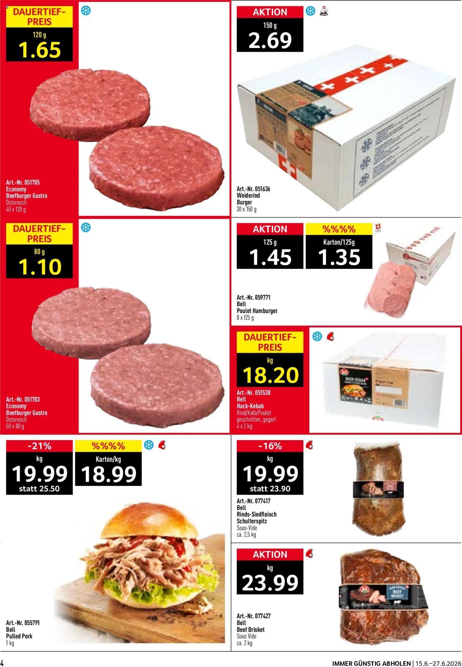 Prodega aktionen Summertime – gültig ab 15.06.2026 | Seite: 4 | Produkte: Burger