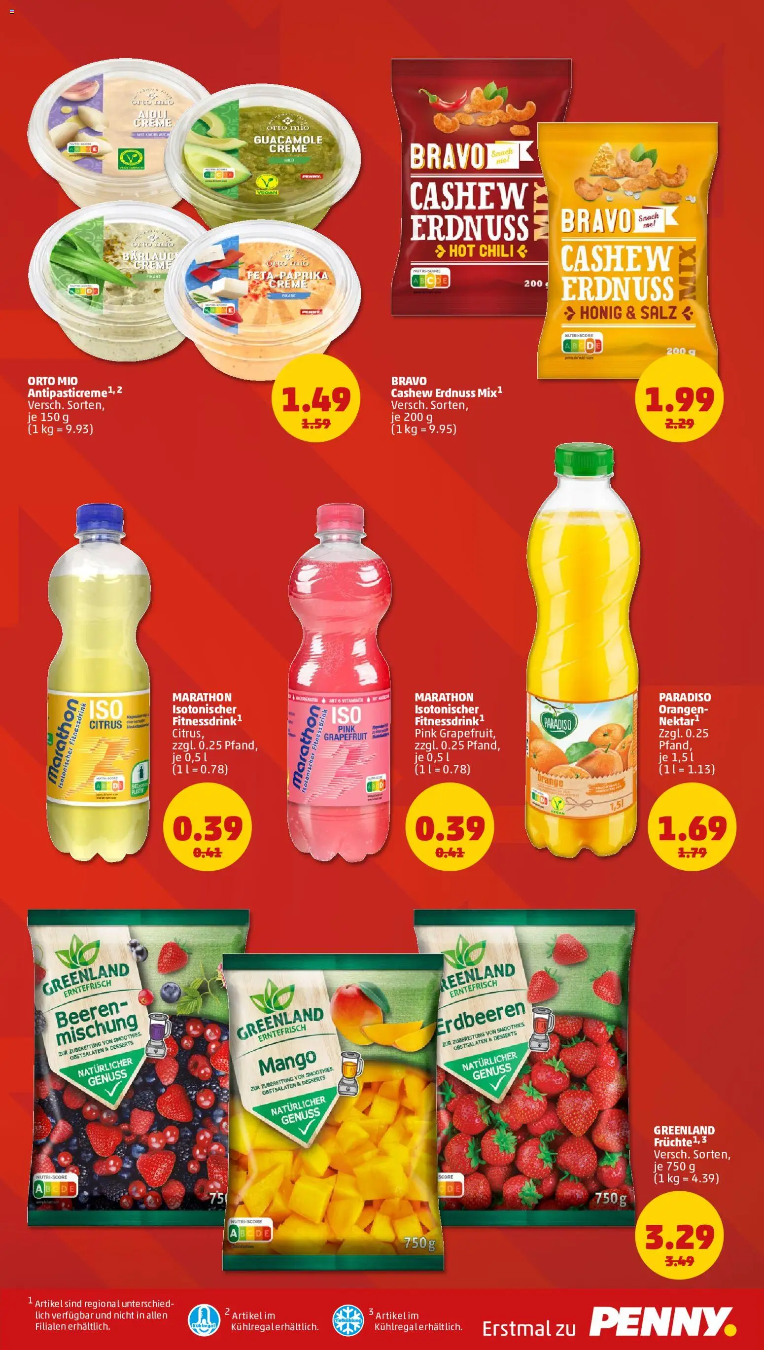 Penny Prospekt – gültig ab 27.07.2026 | Seite: 3 | Produkte: Creme, Grapefruit, Knoblauch, Erdbeeren