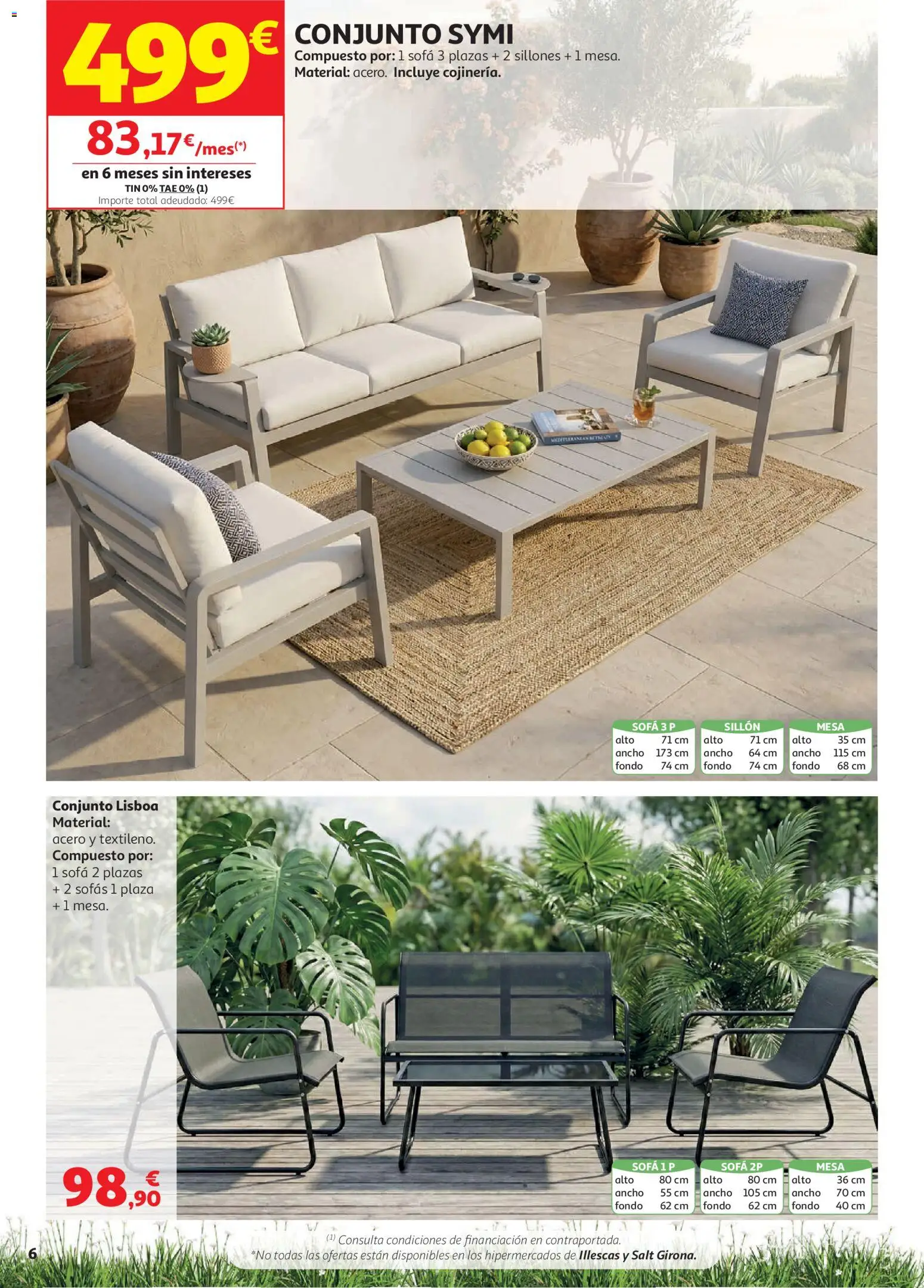 Alcampo Aire Libre HP │ válido desde el 05.05.2026 | Página: 6 | Productos: Sofá, Sillón, Mesa