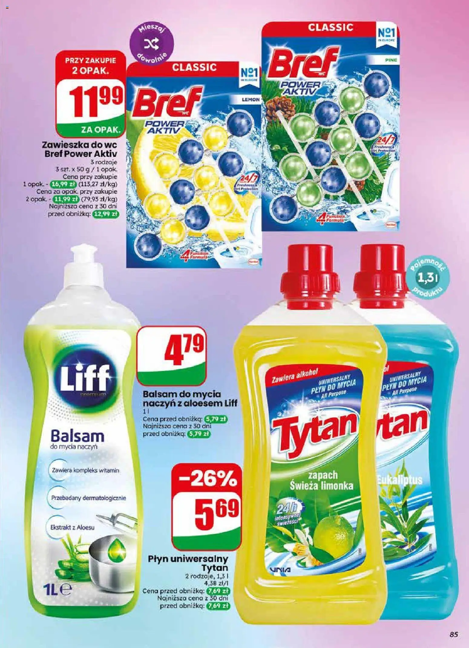 Dino gazetka od 17.06.2026 | Strona: 85 | Produkty: Limonka, Cleaner, Zapach, Alkohol