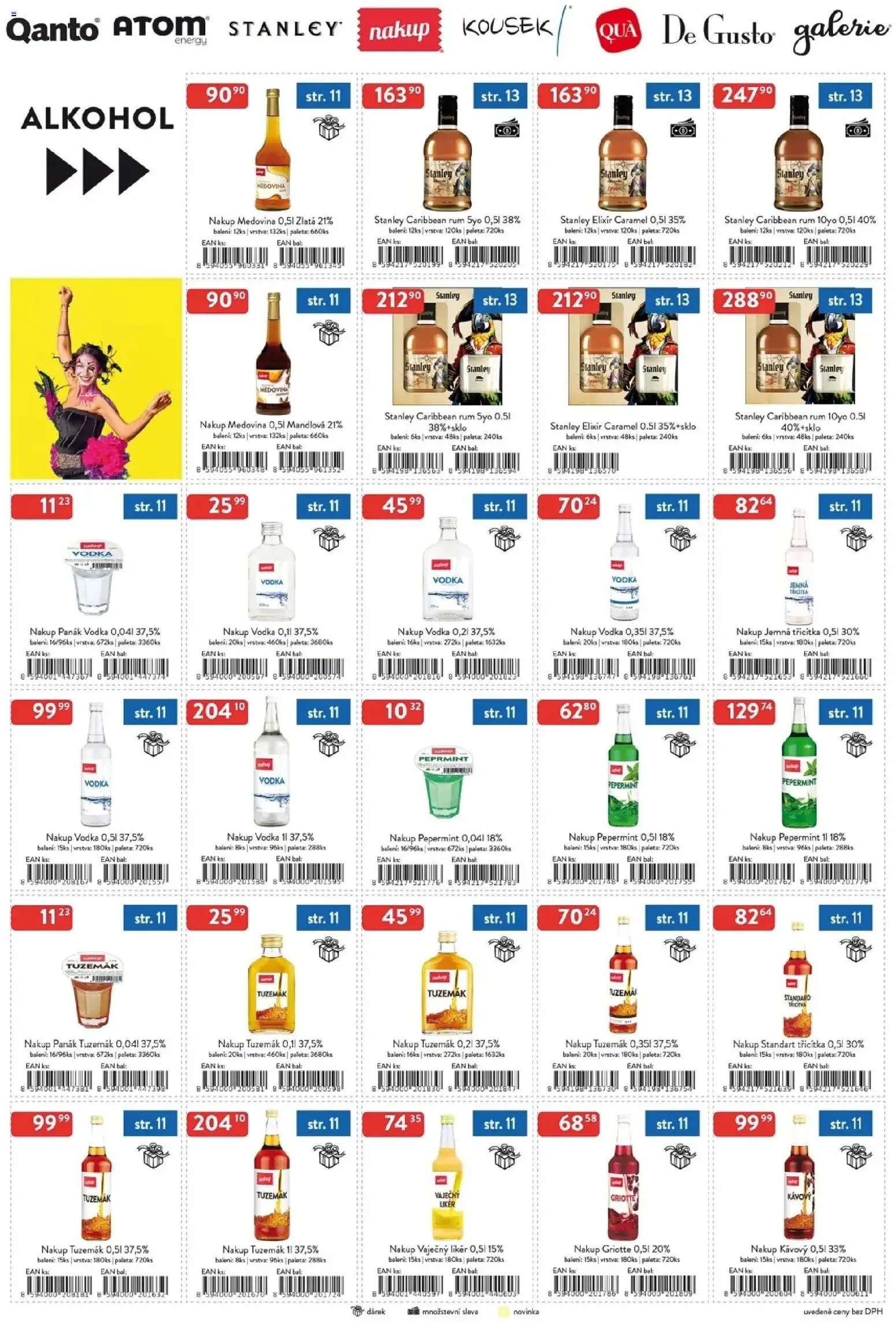 Astur & Qanto leták - Velkoobchod 08/2026 od 01.08.2026 | Strana: 2 | Produkty: Medovina, Vodka, Likér, Vaječný Likér