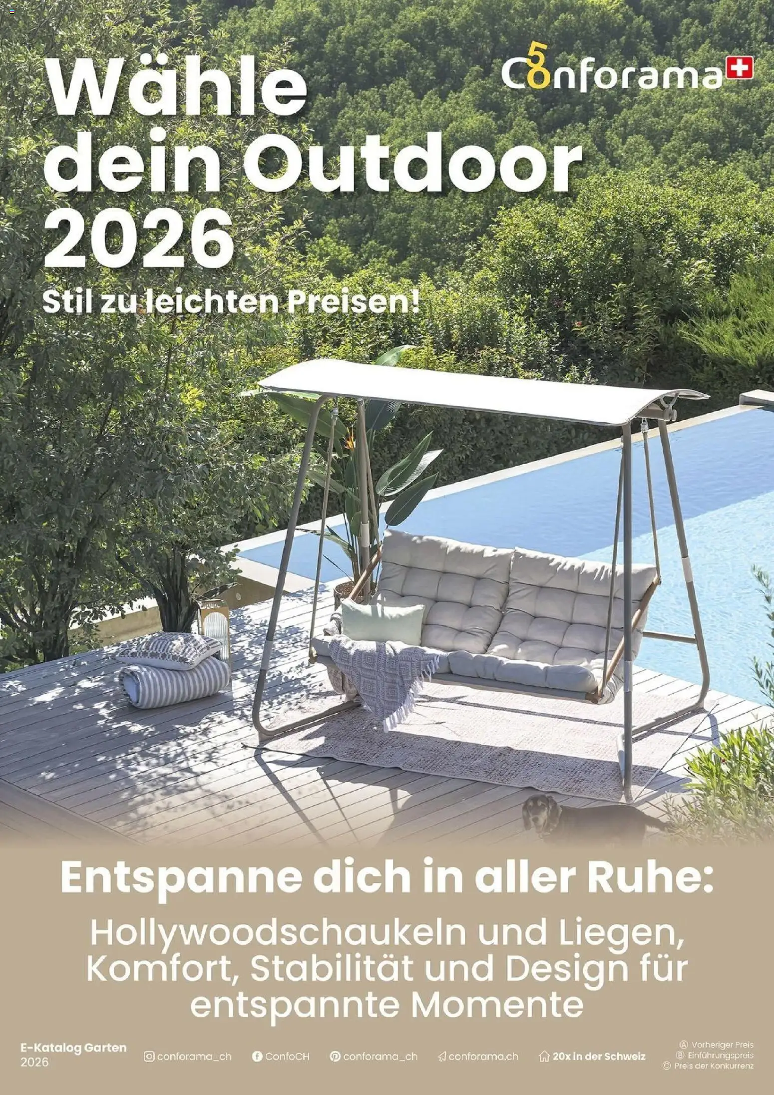 Conforama aktionen Sonnenliege & Hängesessel – gültig ab 07.10.2026 | Seite: 1