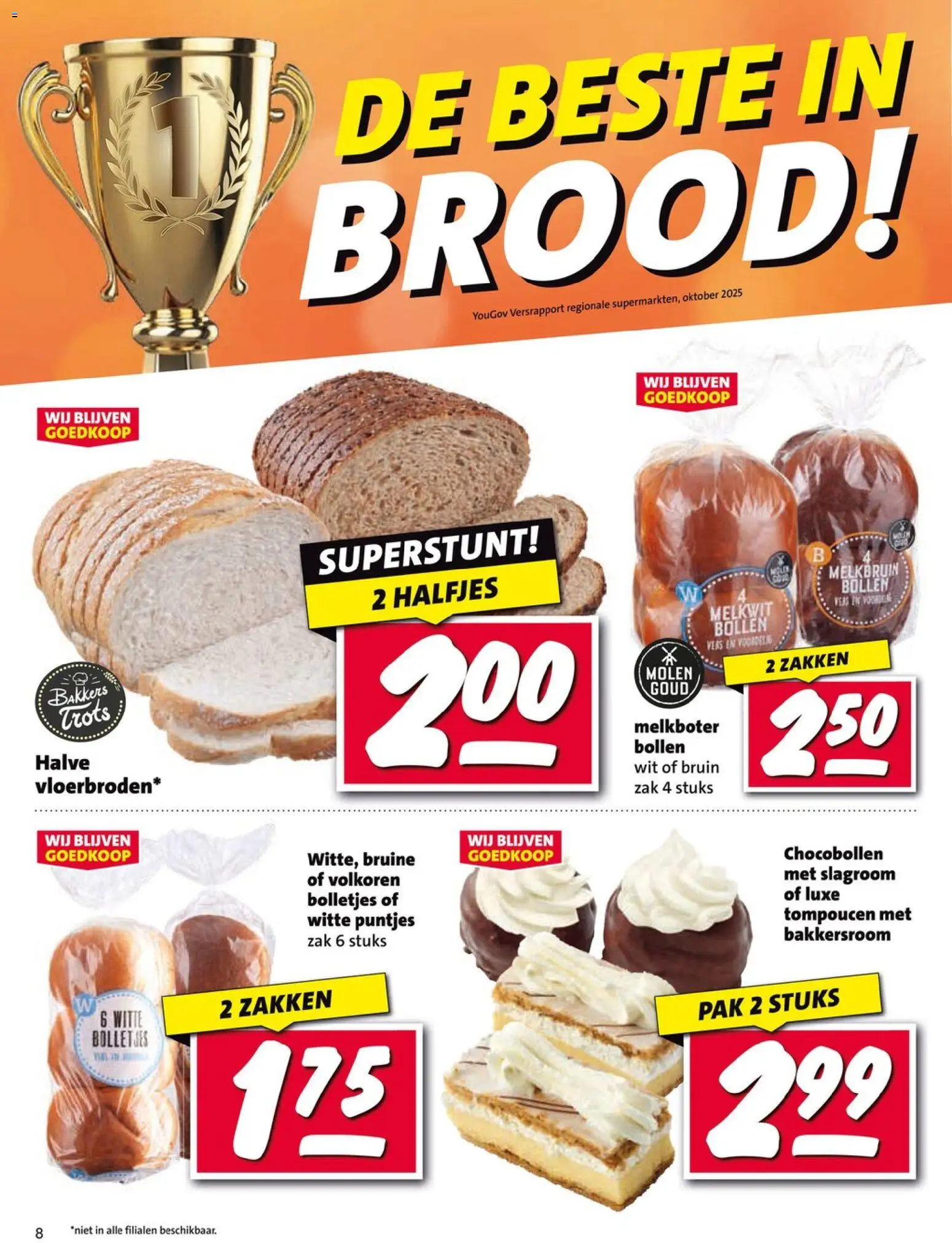 {H1} | Pagina: 8 | Producten: Brood, Slagroom, Zak, Bolletjes