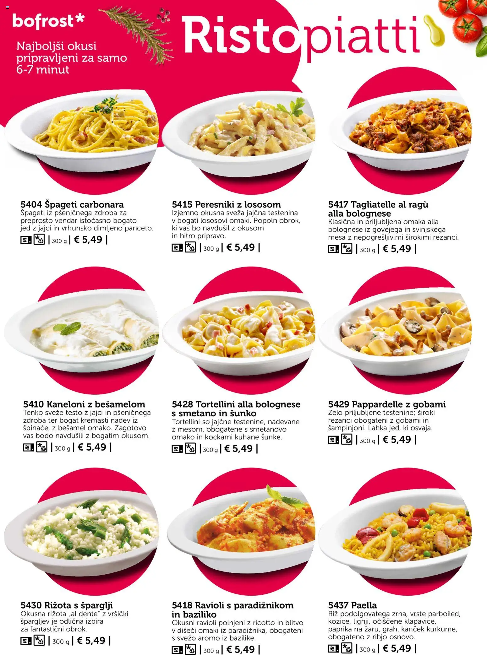 Novi Bofrost katalog ponudbe – veljaven od 01.10.2026 | Stran: 30 | Izdelki: Paprika, Šparglji, Riz, Omaka
