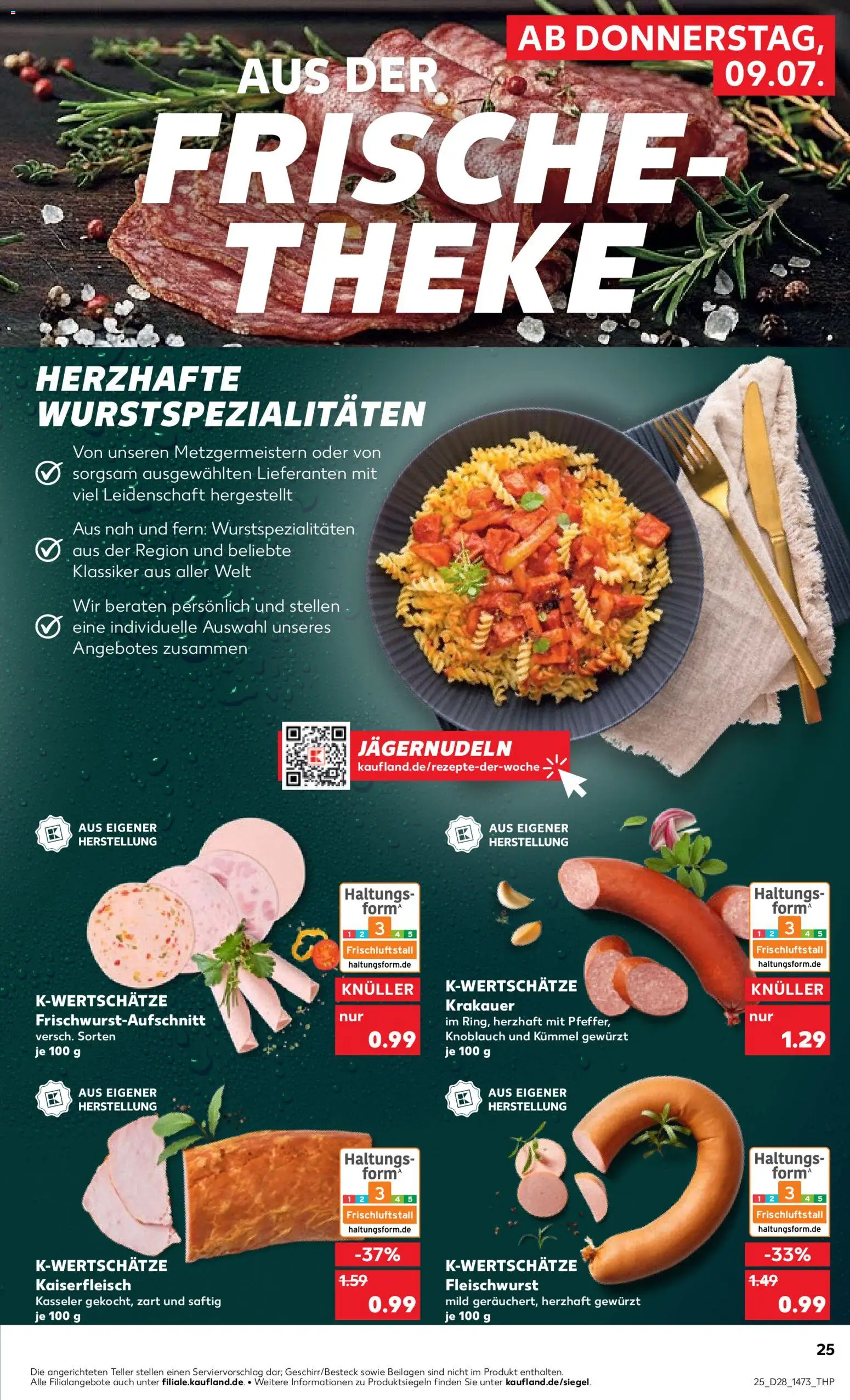 Kaufland Prospekt – gültig ab 09.07.2026 | Seite: 25 | Produkte: Theke, Knoblauch